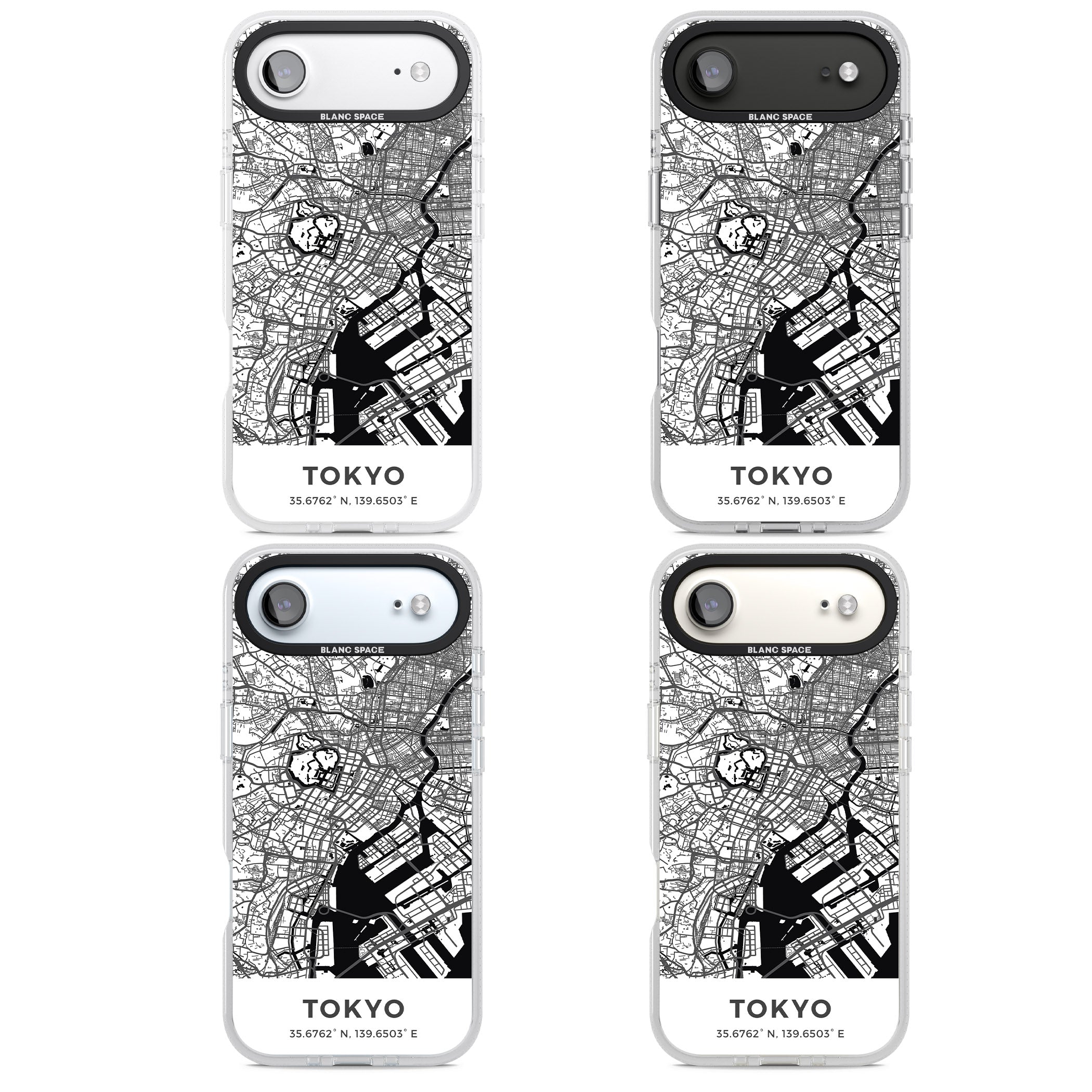 Tokyo Map iPhone 17 Air Impact Air Clear Phone Case APT Impact Protection