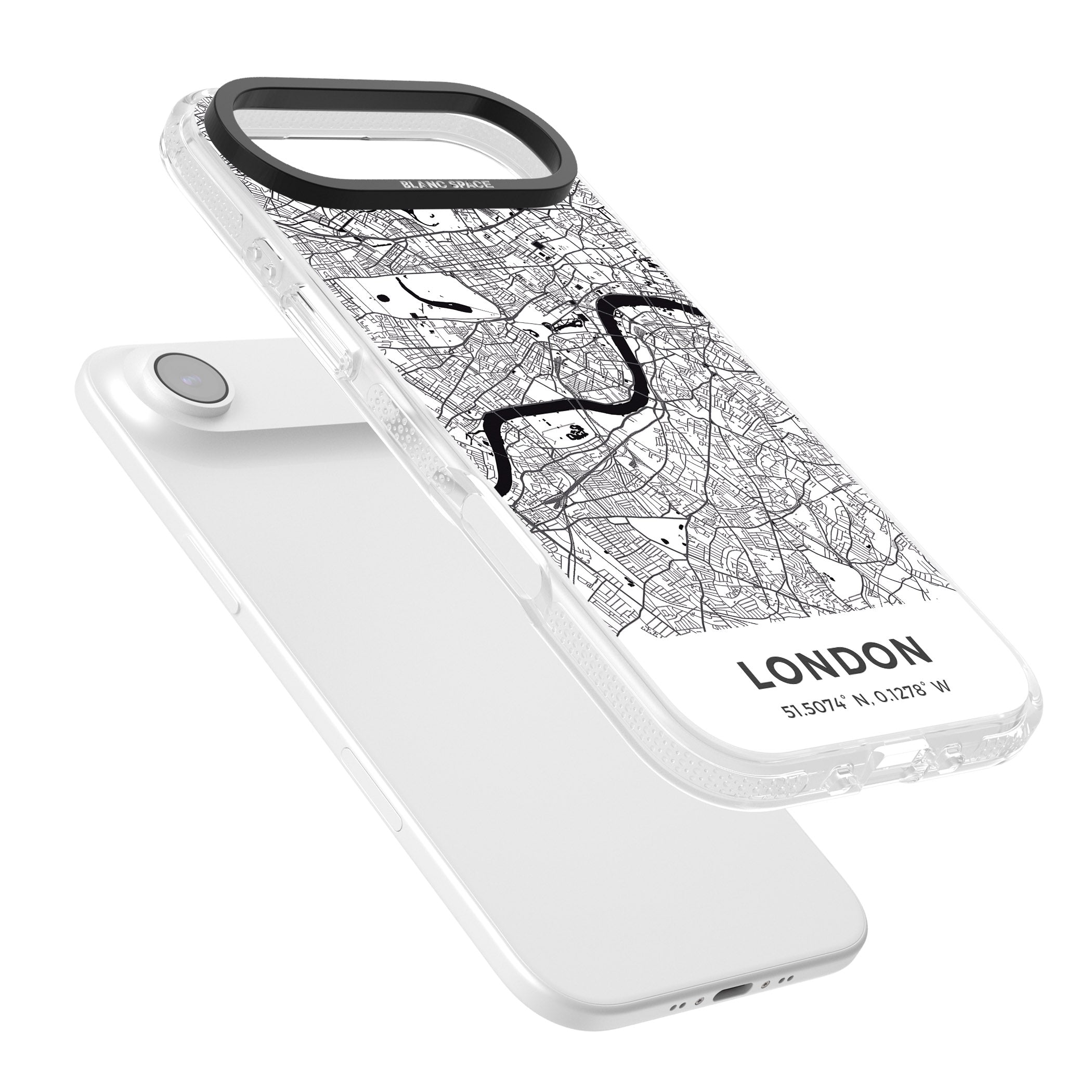 London Map iPhone 17 Air Impact Air Clear Phone Case Colours
