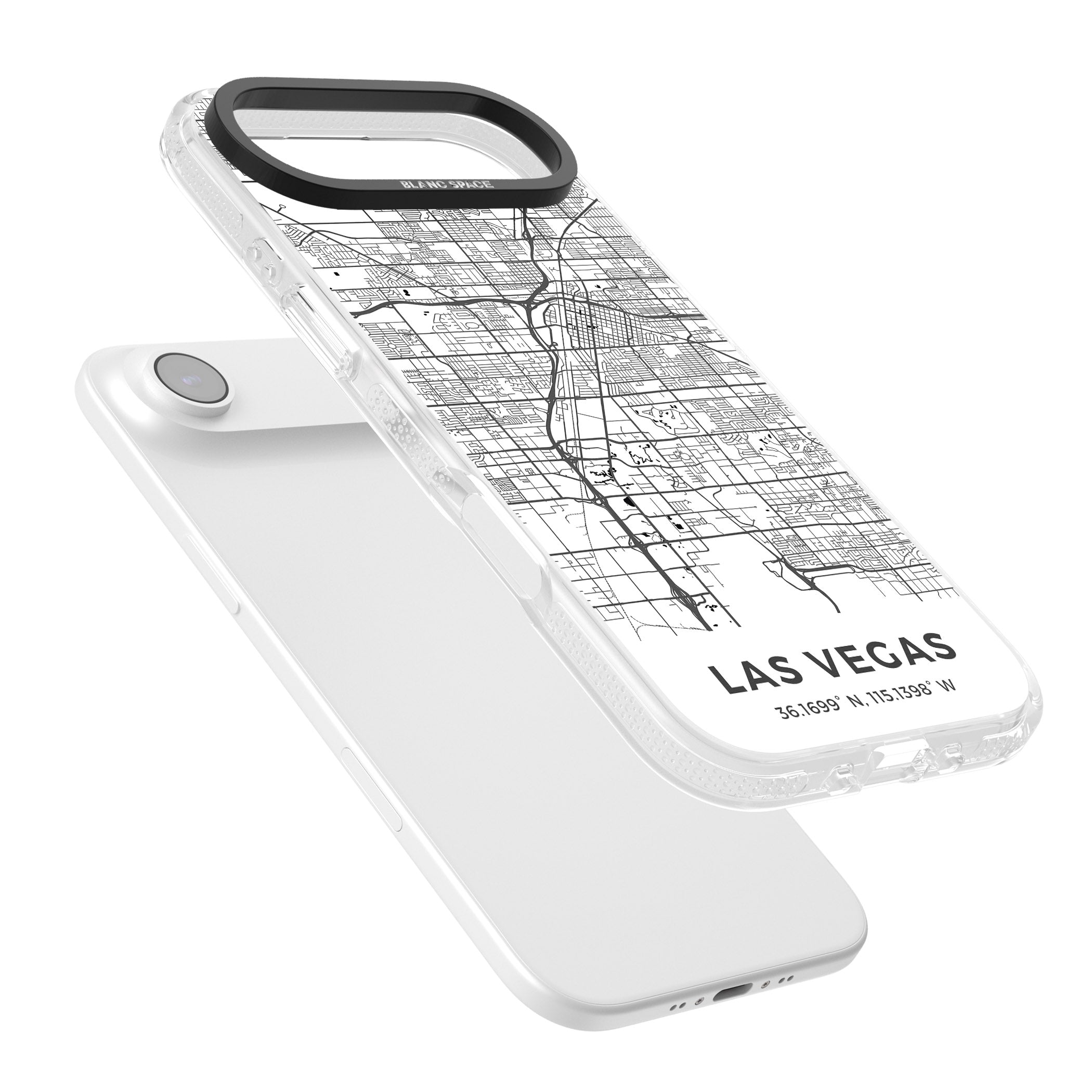 Las Vegas Map iPhone 17 Air Impact Air Clear Phone Case Colours