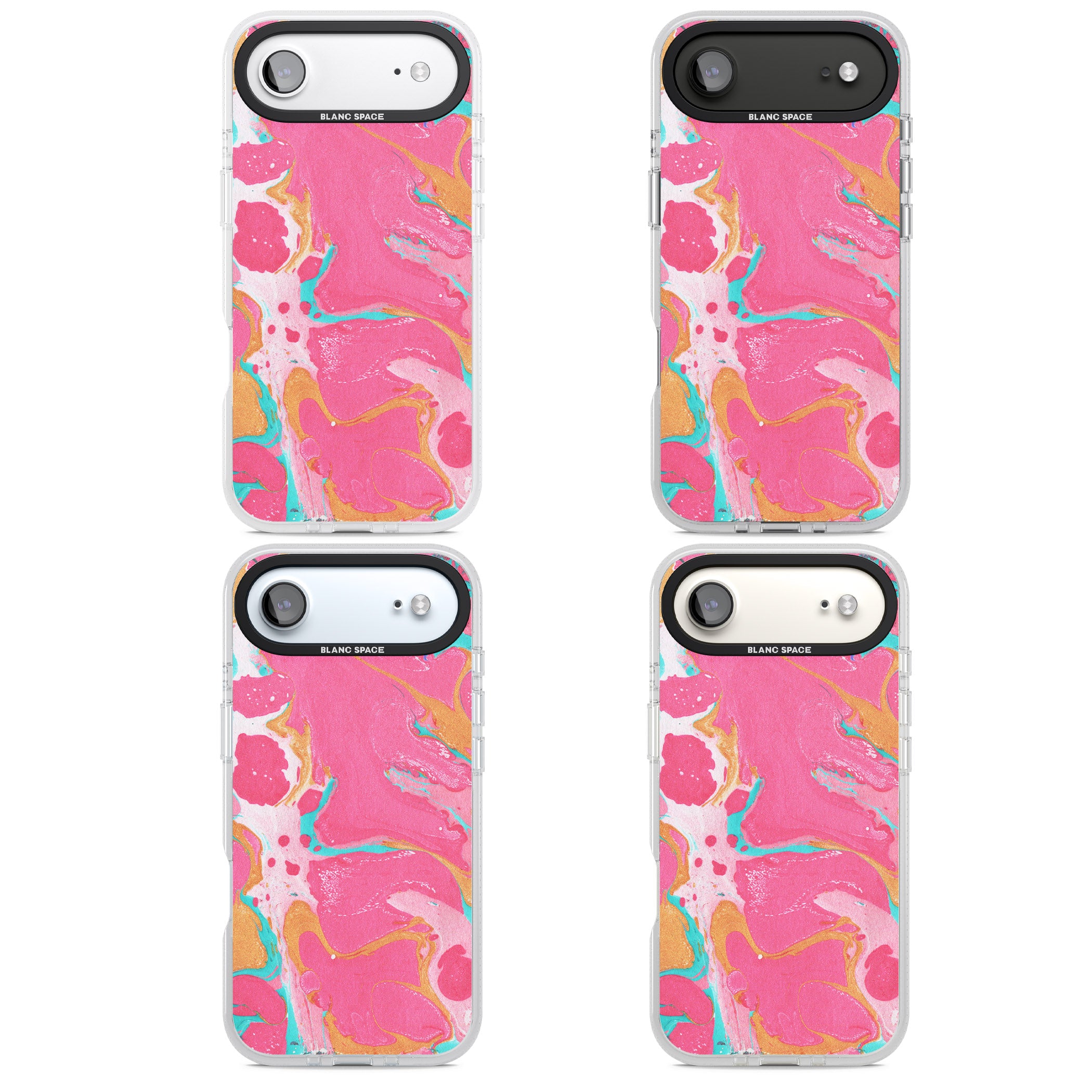 Vibrant Marbled Paper iPhone 17 Air Impact Air Clear Phone Case APT Impact Protection
