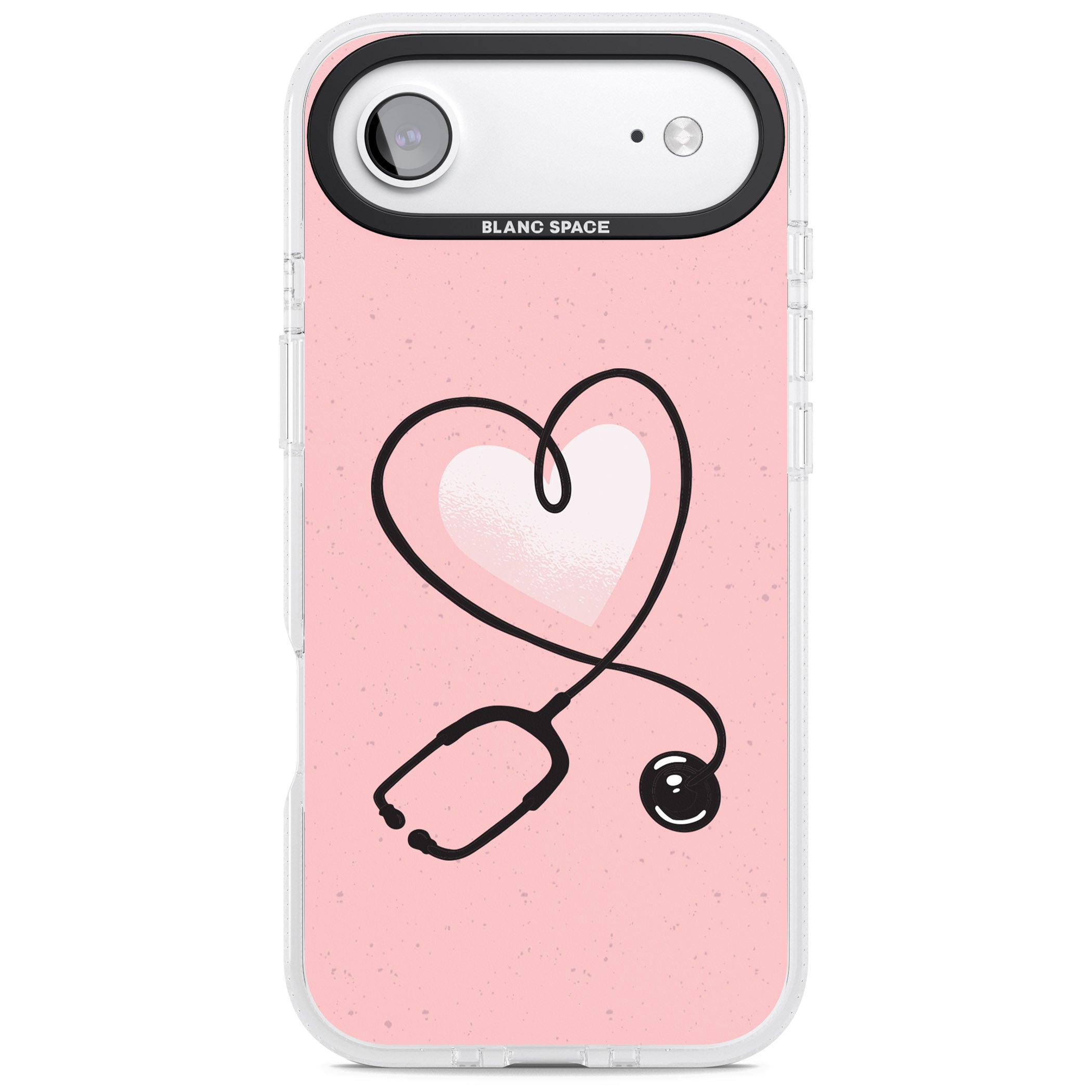 Stethoscope Heart iPhone 17 Air Impact Air Clear Phone Case