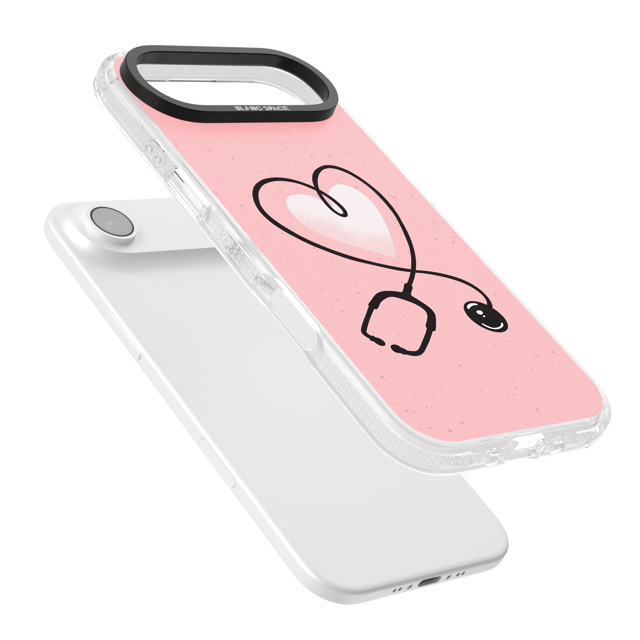 Stethoscope Heart iPhone 17 Air Impact Air Clear Phone Case Colours