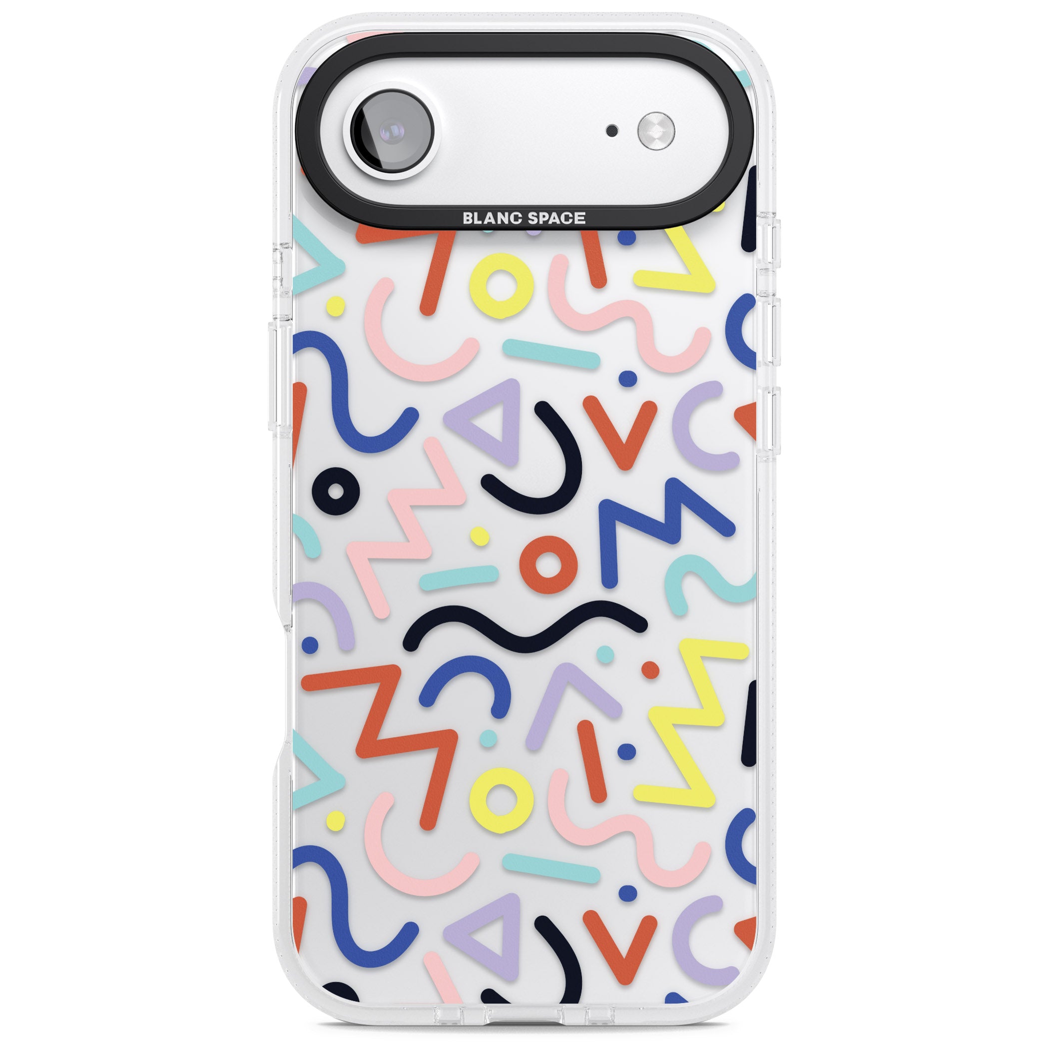 Memphis Retro Pattern iPhone 17 Air Impact Air Clear Phone Case