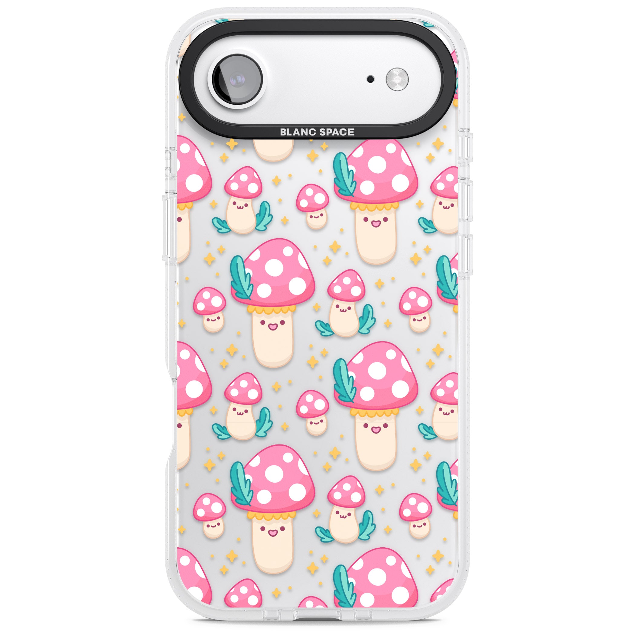 Cute Mushroom Pattern iPhone 17 Air Impact Air Clear Phone Case