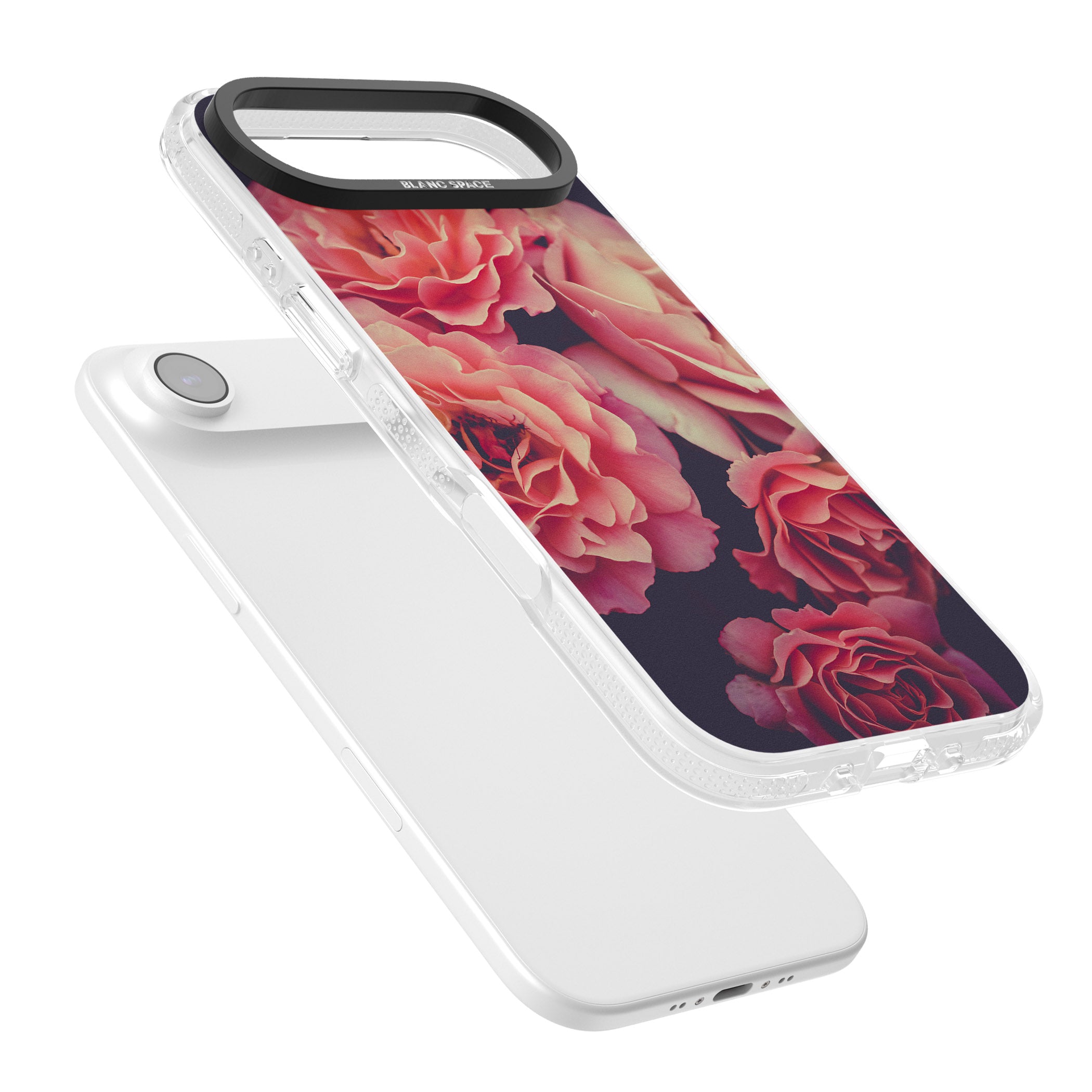 Midnight Rose Bloom iPhone 17 Air Impact Air Clear Phone Case Colours