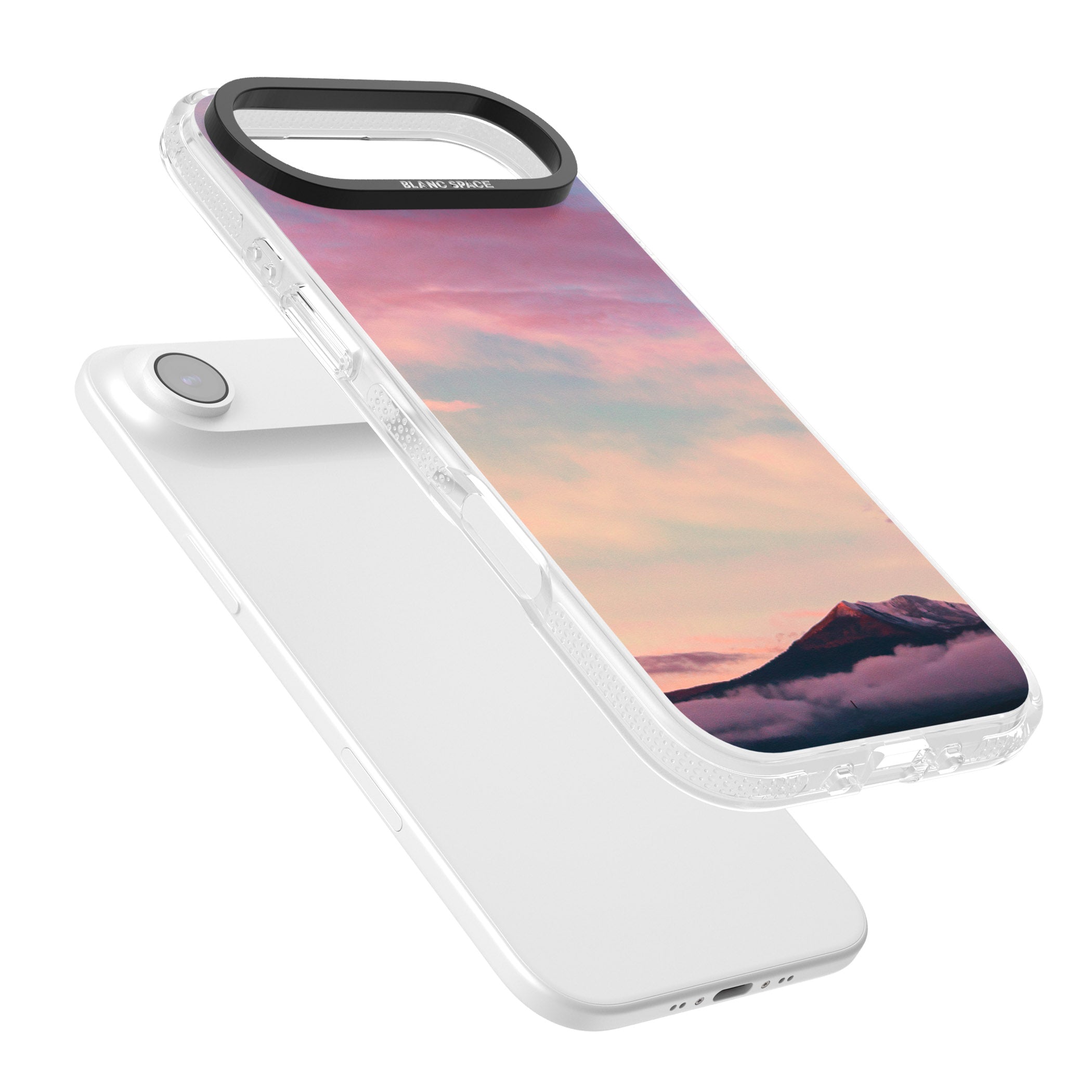 Pastel Mountain Sunset iPhone 17 Air Impact Air Clear Phone Case Colours