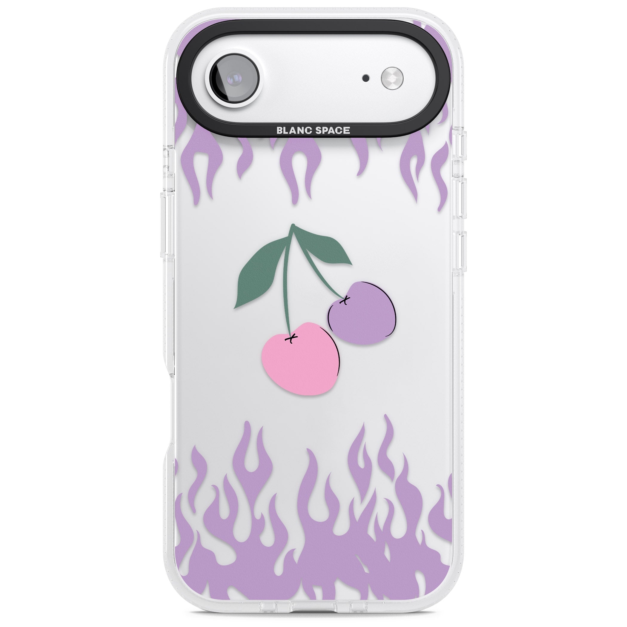 Cherries N' Flames iPhone 17 Air Impact Air Clear Phone Case