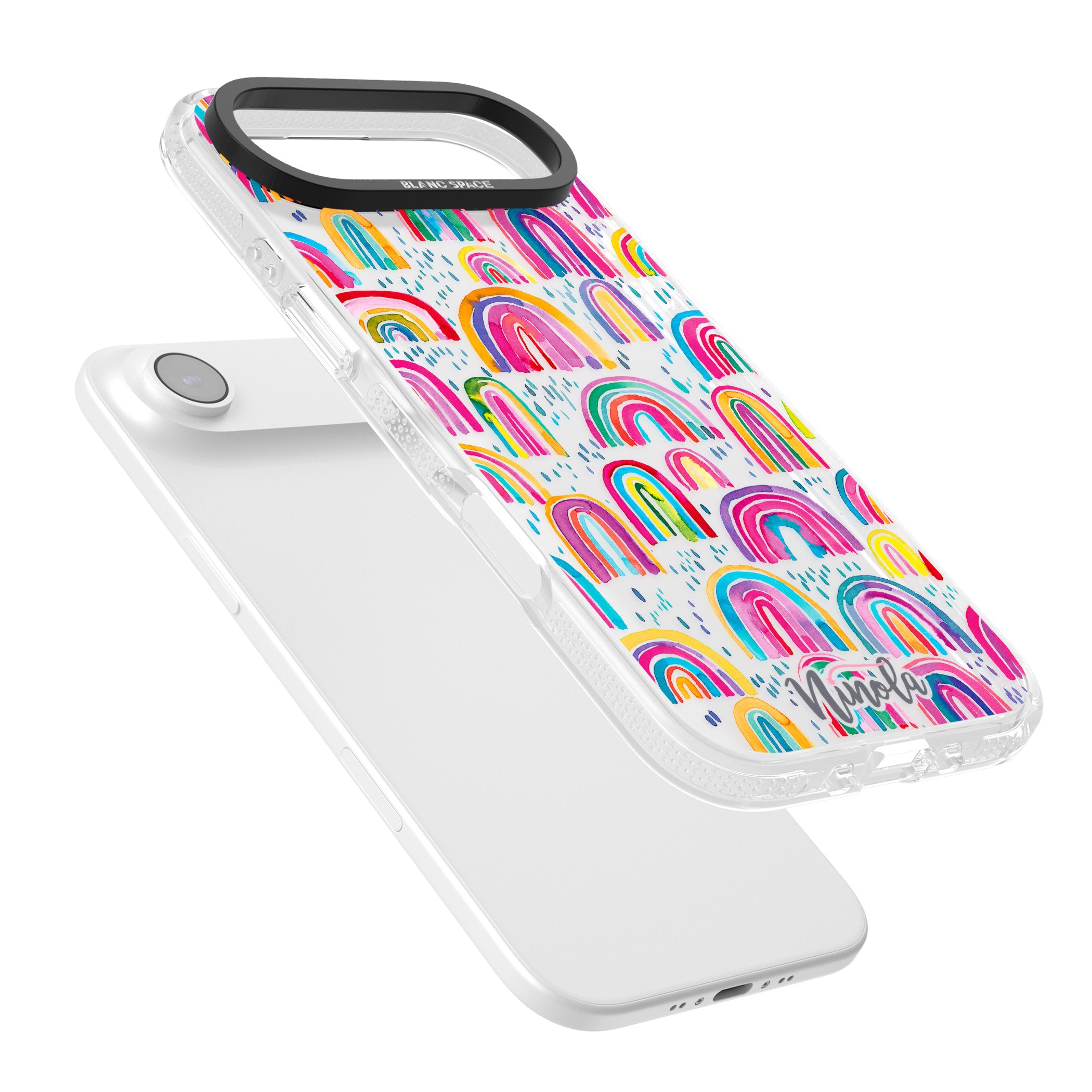 Watercolor Rainbow iPhone 17 Air Impact Air Clear Phone Case Colours