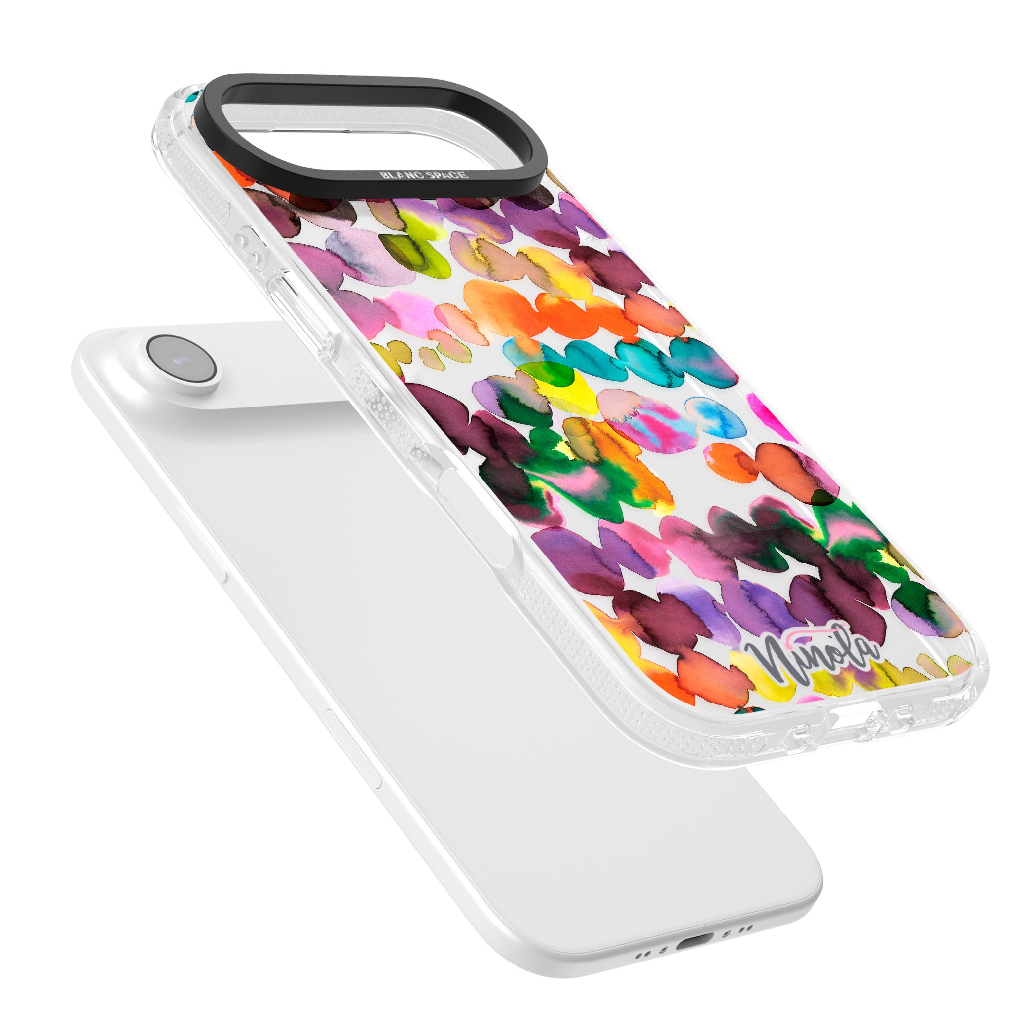 Ink Splash Hues iPhone 17 Air Impact Air Clear Phone Case Colours