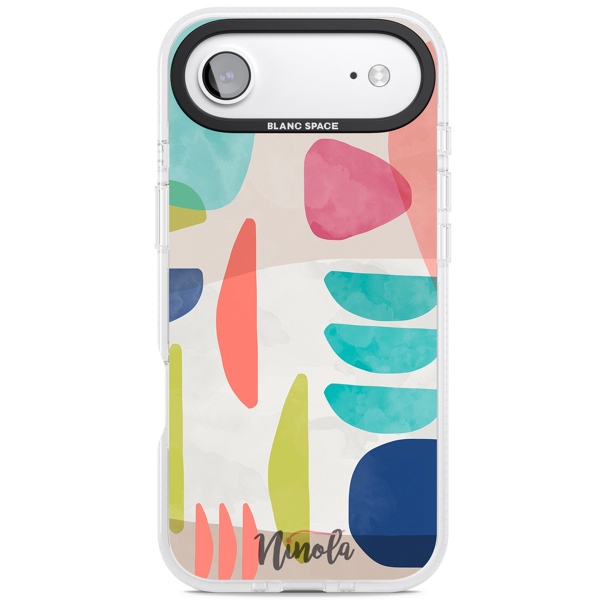 Bold Colorful Shapes iPhone 17 Air Impact Air Clear Phone Case