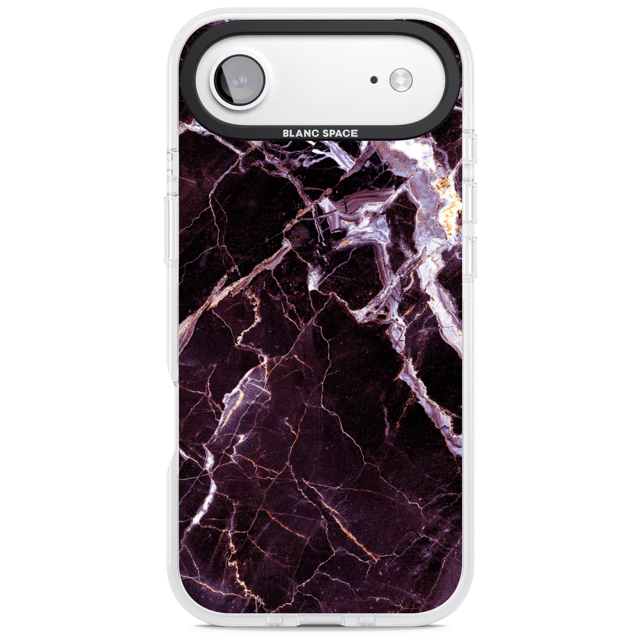 Violet Shatter Marble iPhone 17 Air Impact Air Clear Phone Case