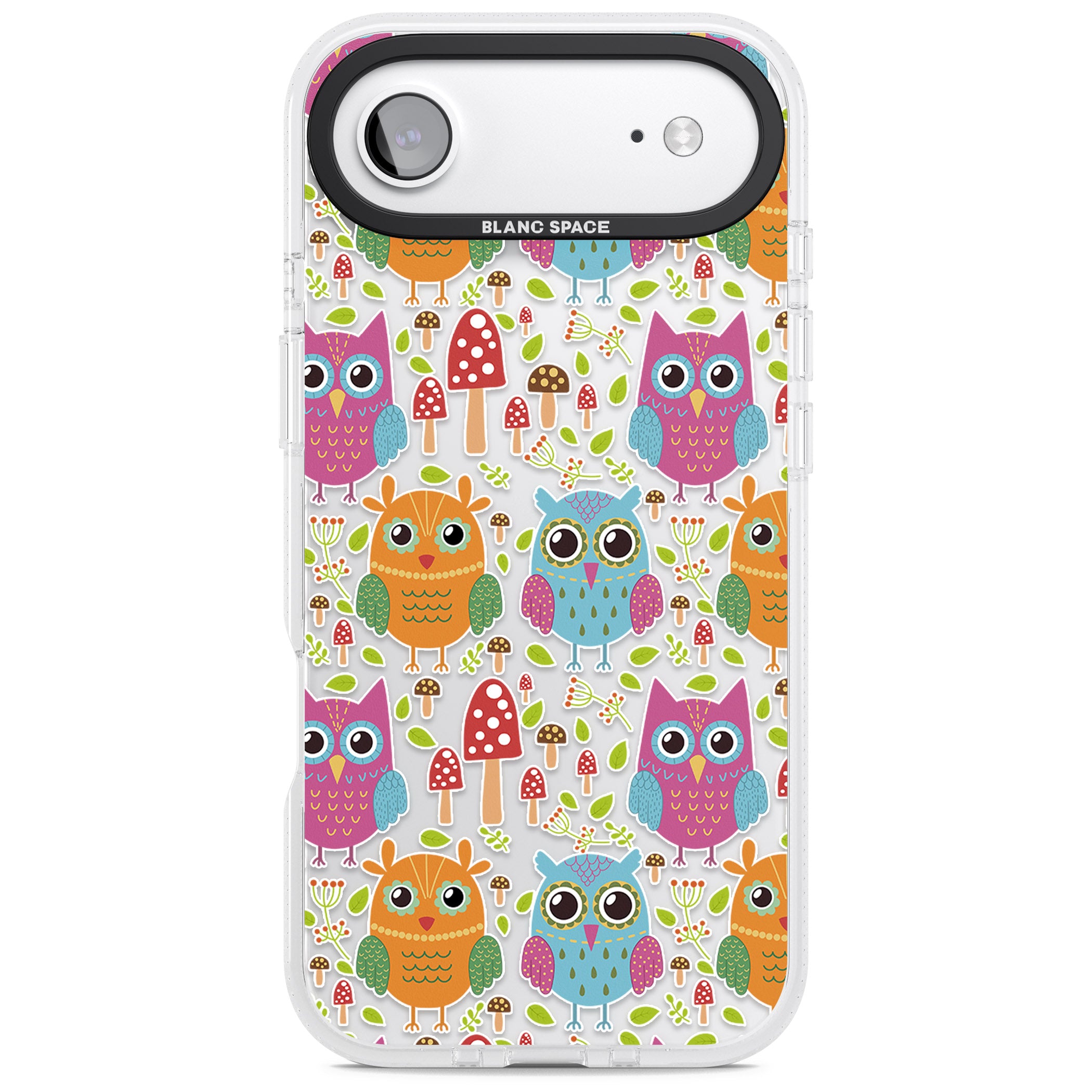 Forrest Owl Clear Pattern iPhone 17 Air Impact Air Clear Phone Case