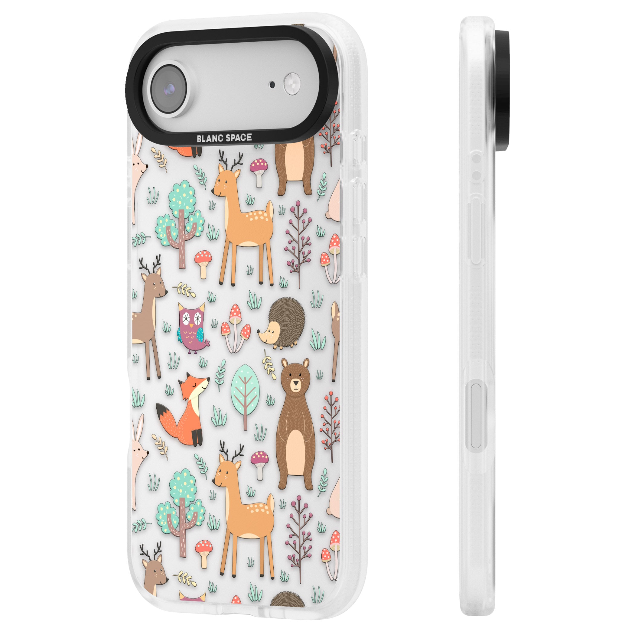 Wildlife Pattern iPhone 17 Air Impact Air Clear Phone Case Side Profile