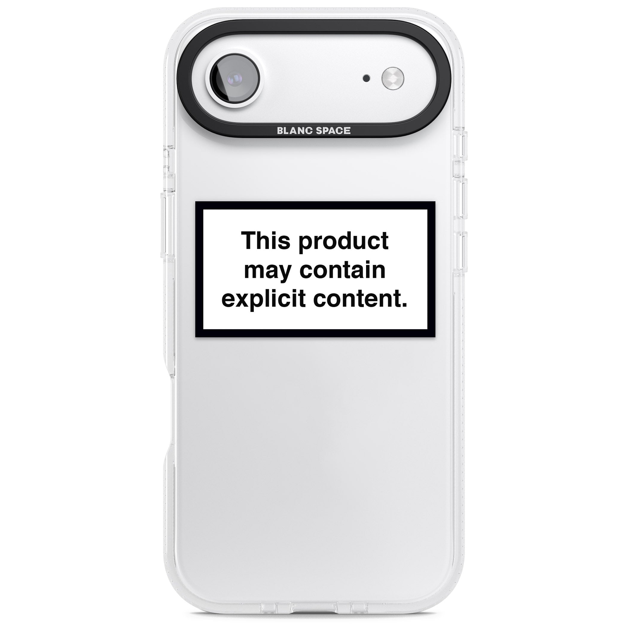 Contains Explicit Content iPhone 17 Air Impact Air Clear Phone Case