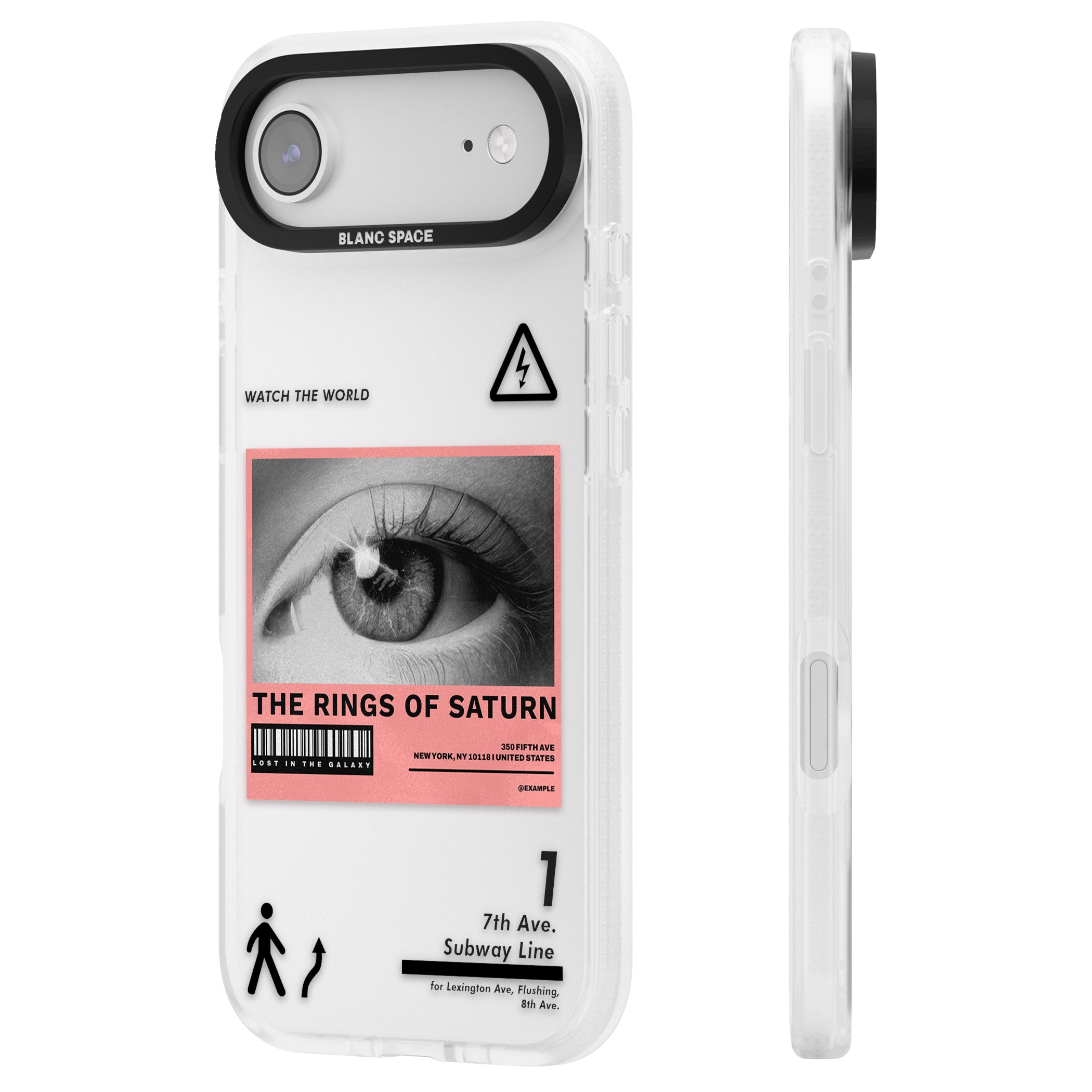 Watch The World iPhone 17 Air Impact Air Clear Phone Case Side Profile