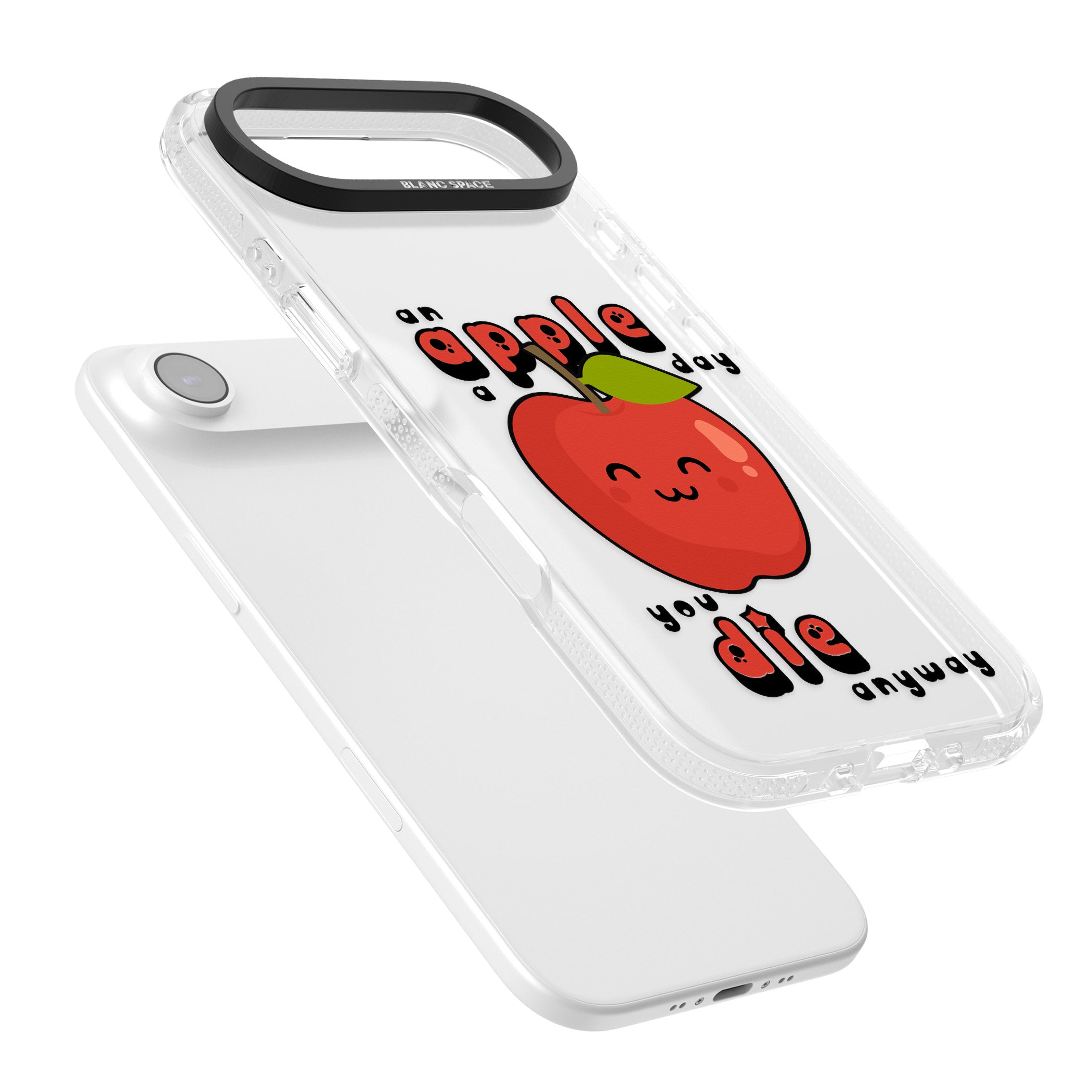 An Apple A Day iPhone 17 Air Impact Air Clear Phone Case Colours
