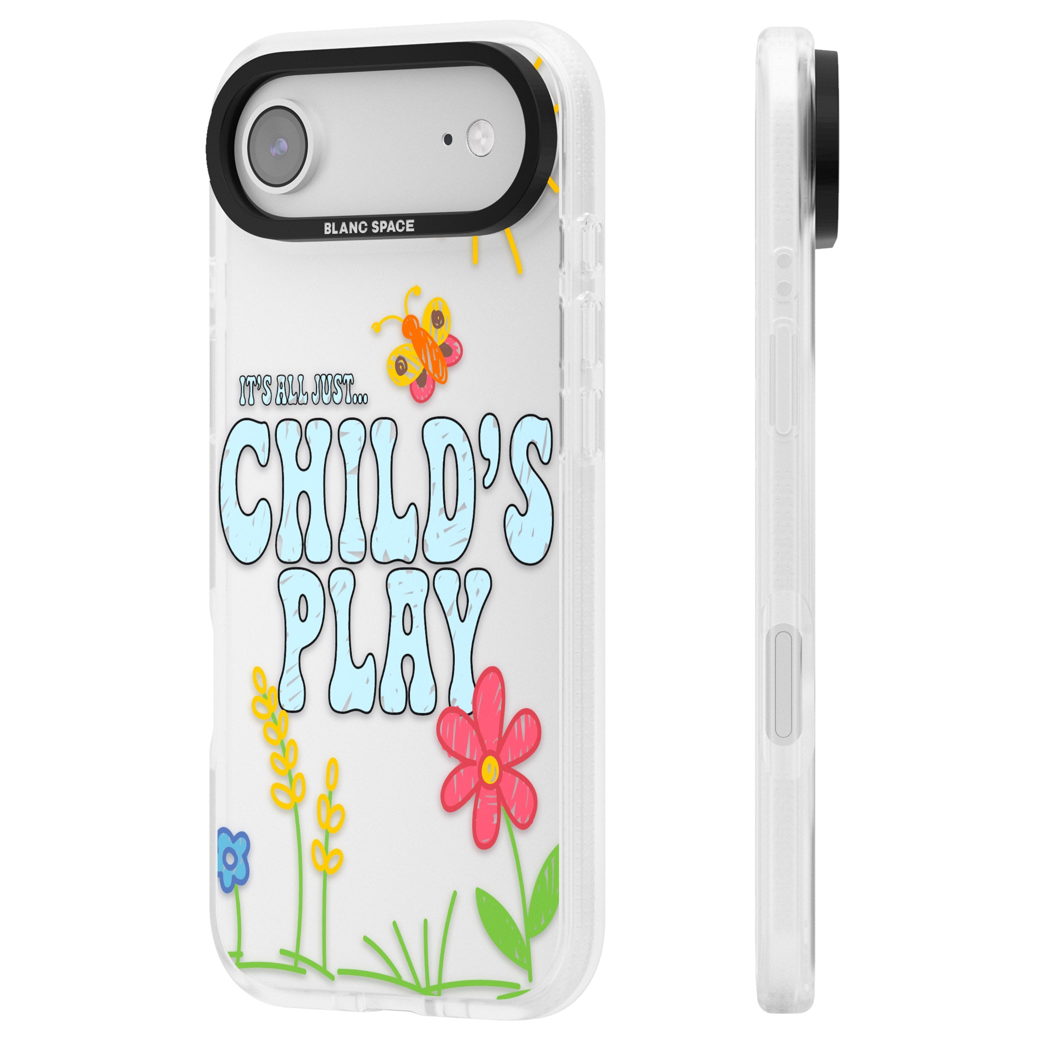 Child'S Play iPhone 17 Air Impact Air Clear Phone Case Side Profile