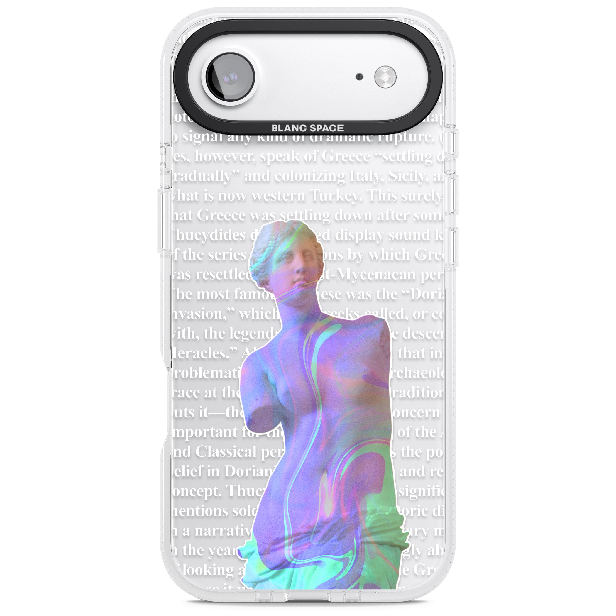 Iridescent De Milo iPhone 17 Air Impact Air Clear Phone Case