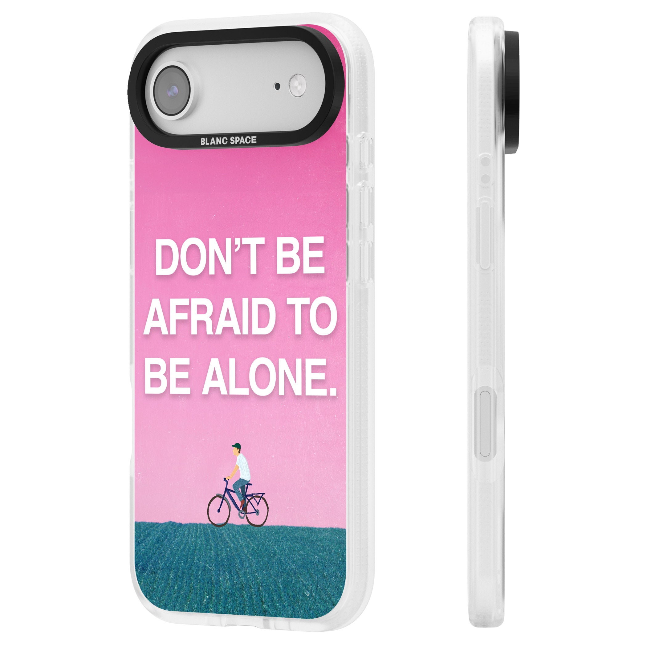 Don'T Be Afraid To Be Alone iPhone 17 Air Impact Air Clear Phone Case Side Profile