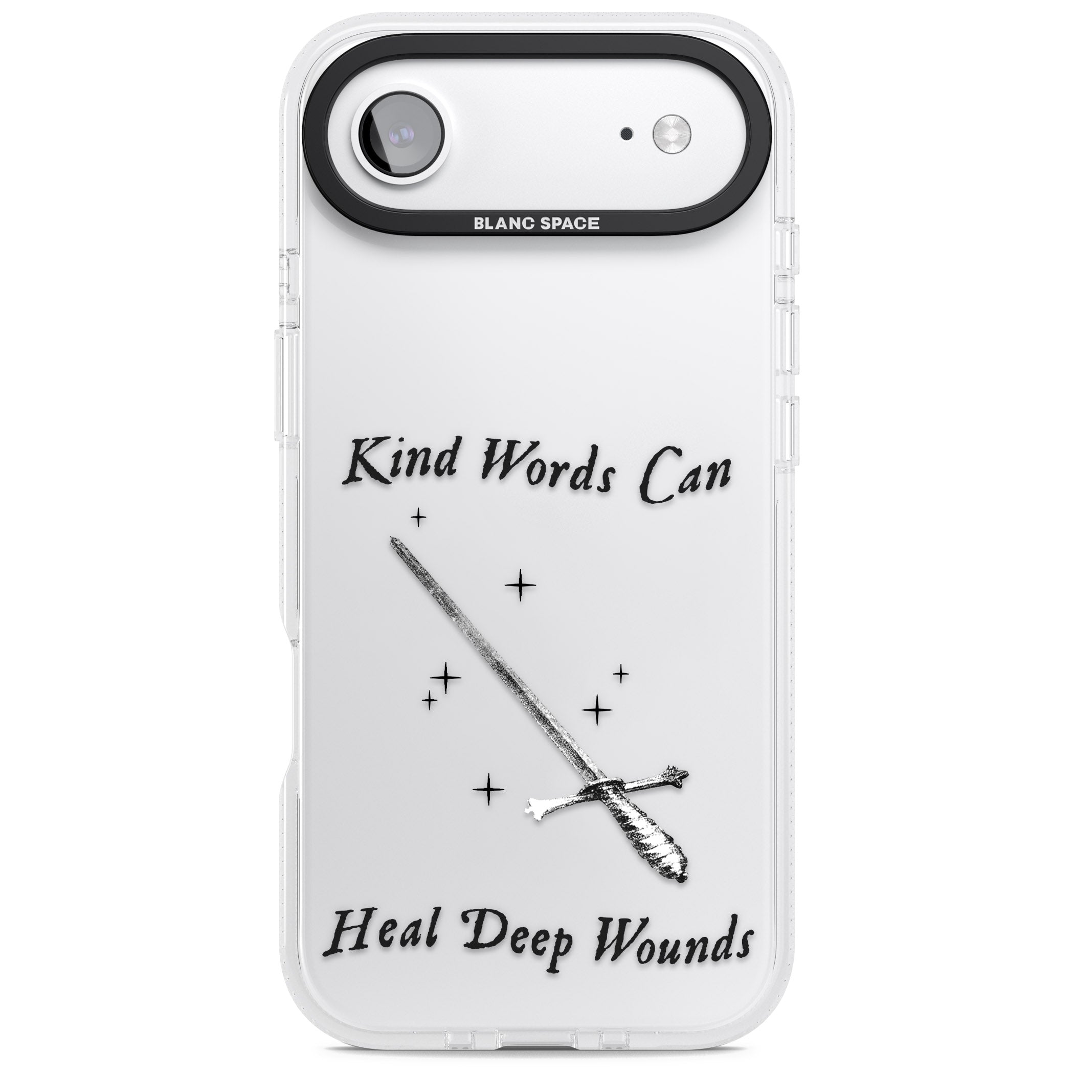 Kind Words Can Heal Deep Wounds iPhone 17 Air Impact Air Clear Phone Case