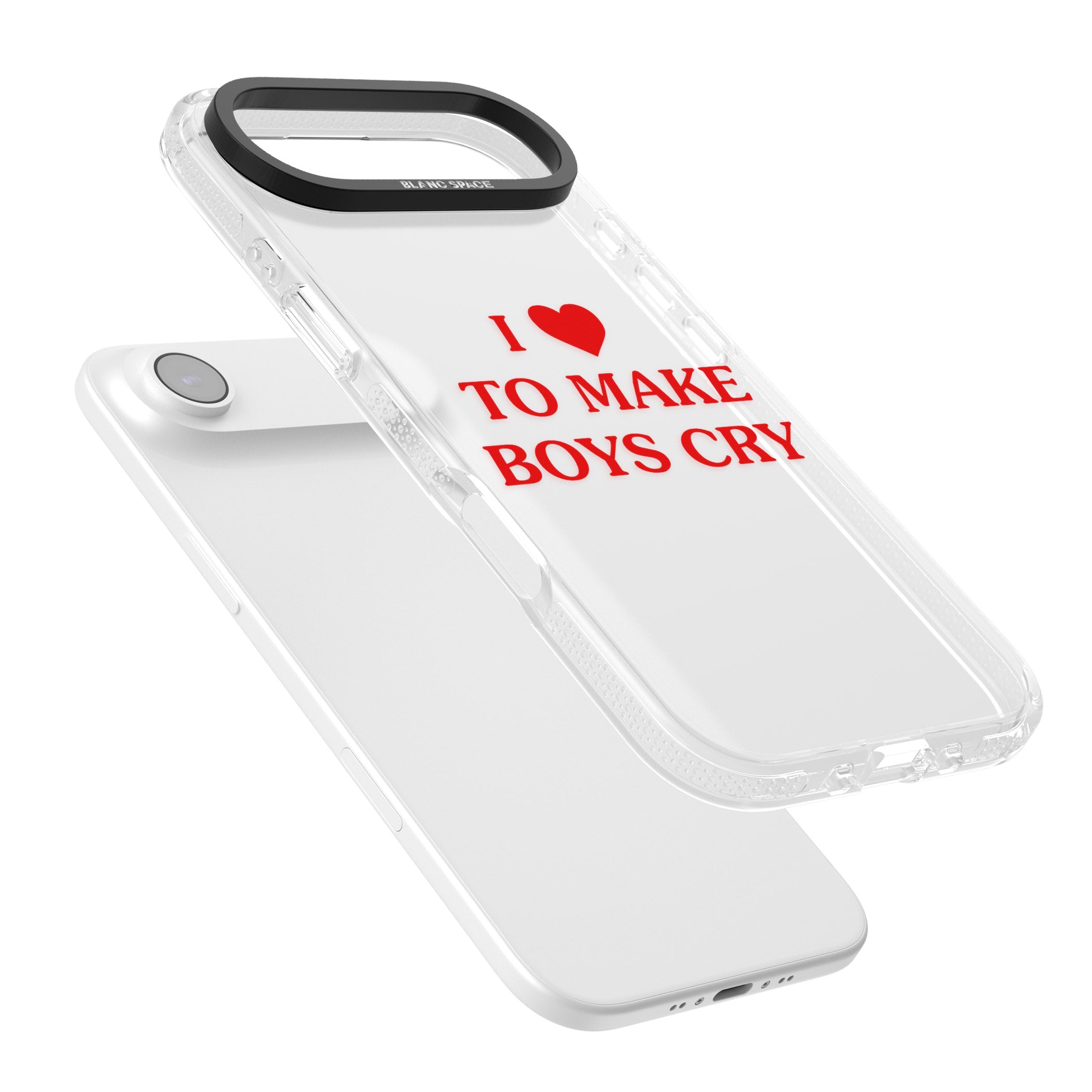 I Love To Make Boys Cry iPhone 17 Air Impact Air Clear Phone Case Colours