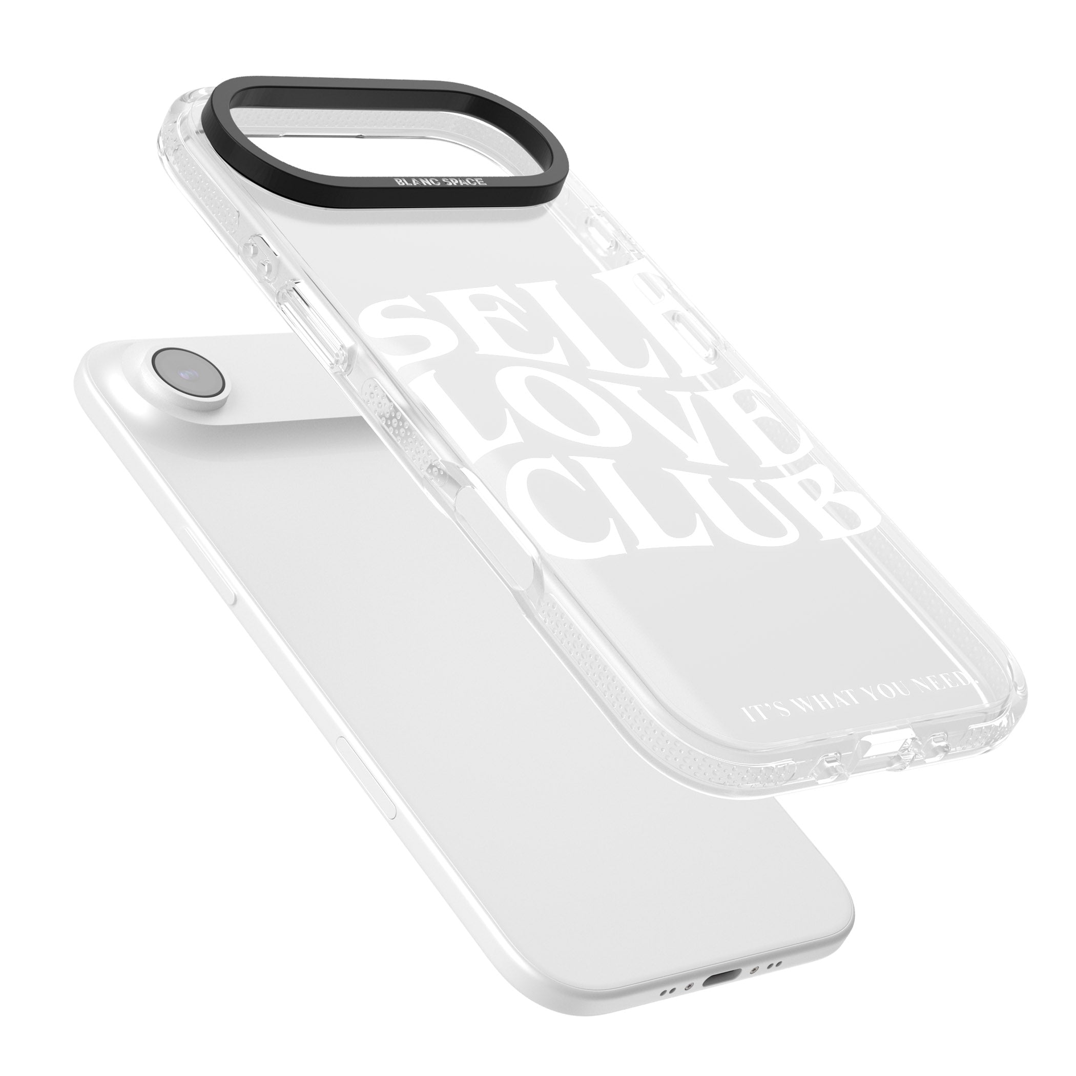 Self Love Club White iPhone 17 Air Impact Air Clear Phone Case Colours