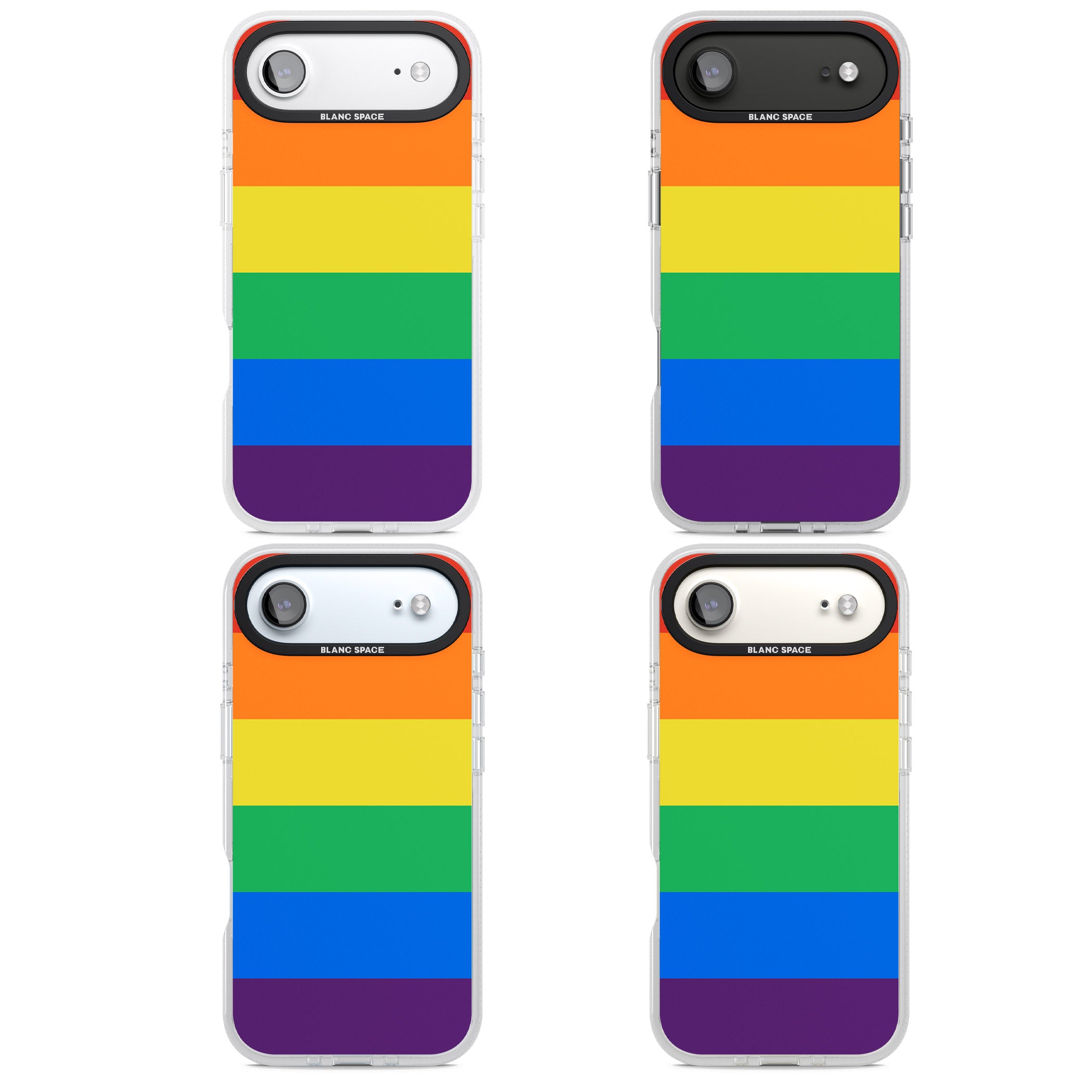 Rainbow Stripes iPhone 17 Air Impact Air Clear Phone Case APT Impact Protection