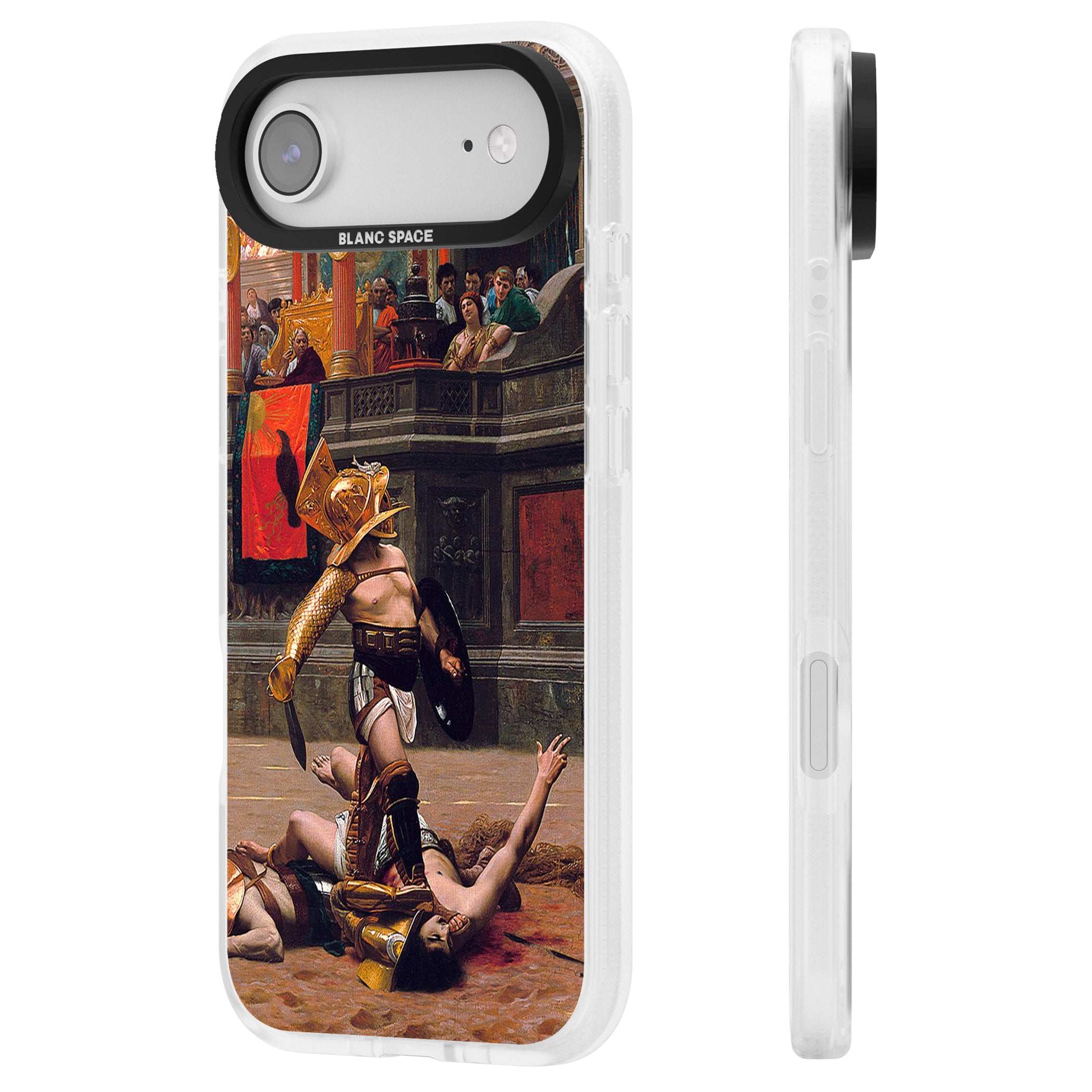 Pollice Verso iPhone 17 Air Impact Air Clear Phone Case Side Profile