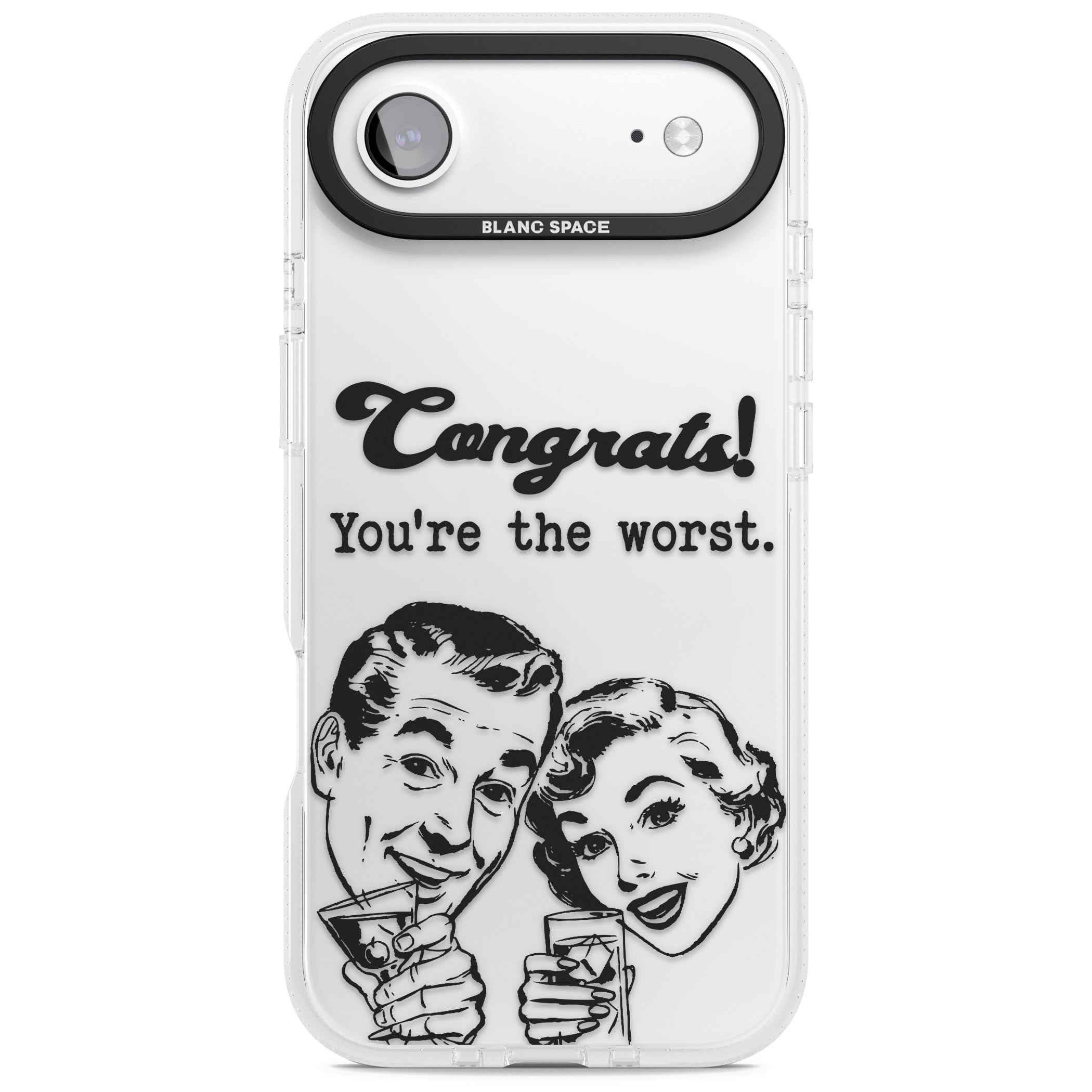 Congrats Youre The Worst iPhone 17 Air Impact Air Clear Phone Case