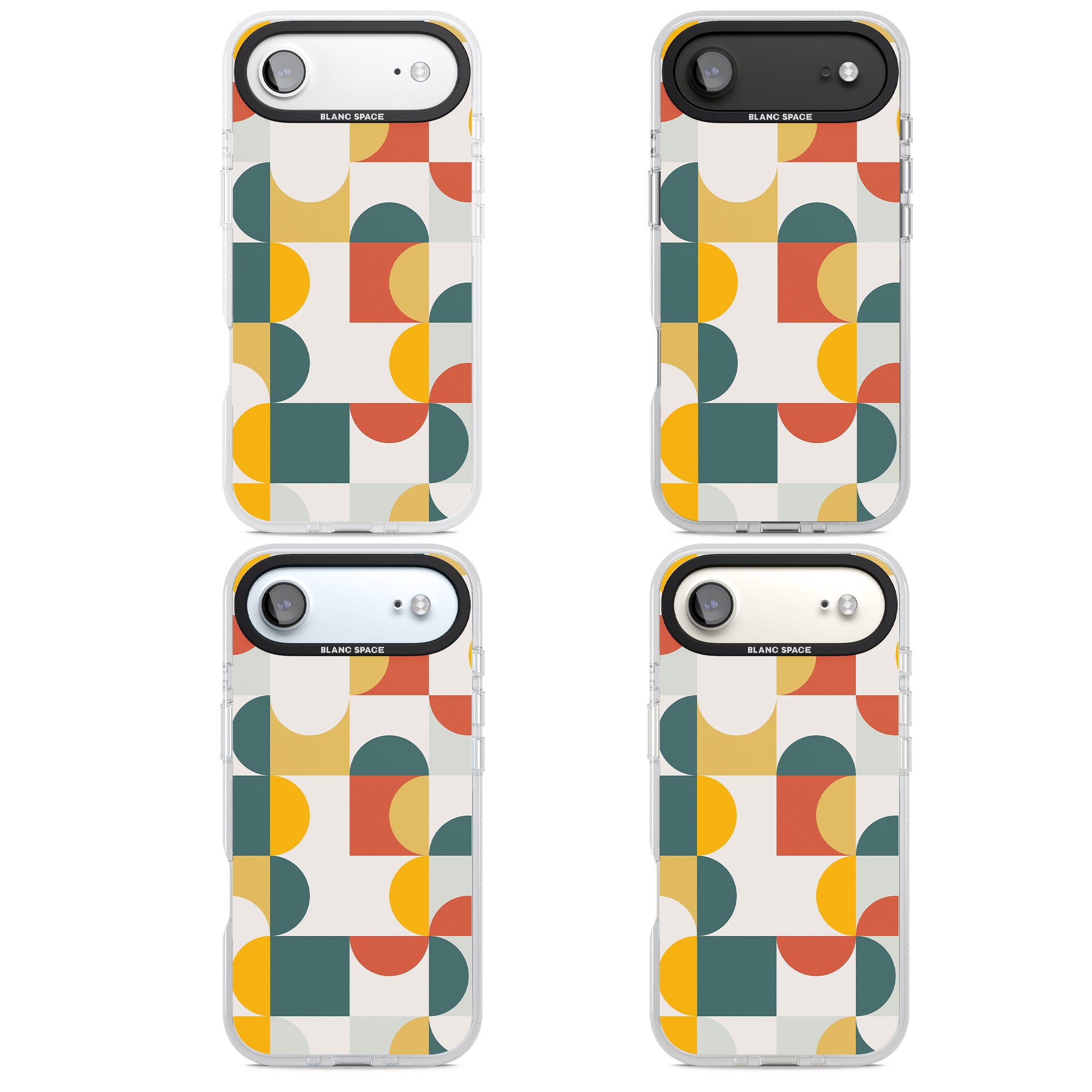 Retro Color Blocks iPhone 17 Air Impact Air Clear Phone Case APT Impact Protection