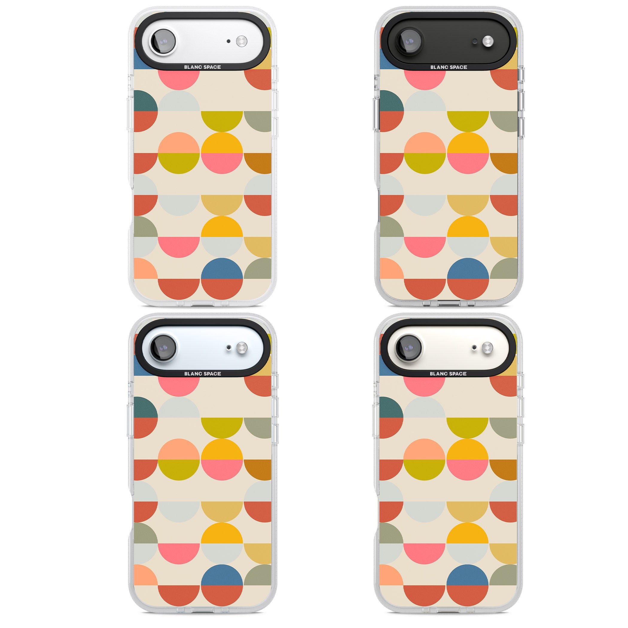 Colorful Retro Circles iPhone 17 Air Impact Air Clear Phone Case APT Impact Protection