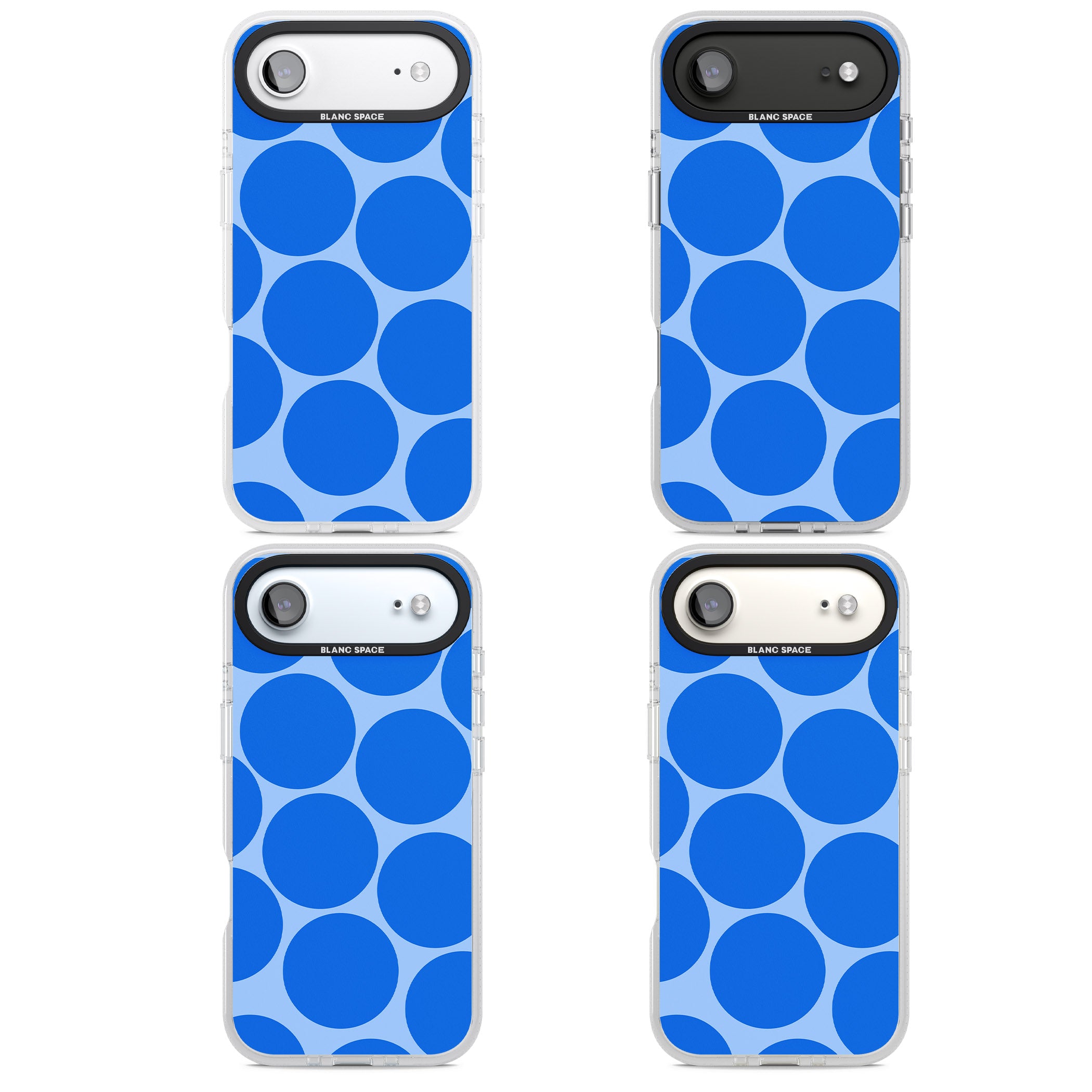 Retro Blue Dot iPhone 17 Air Impact Air Clear Phone Case APT Impact Protection