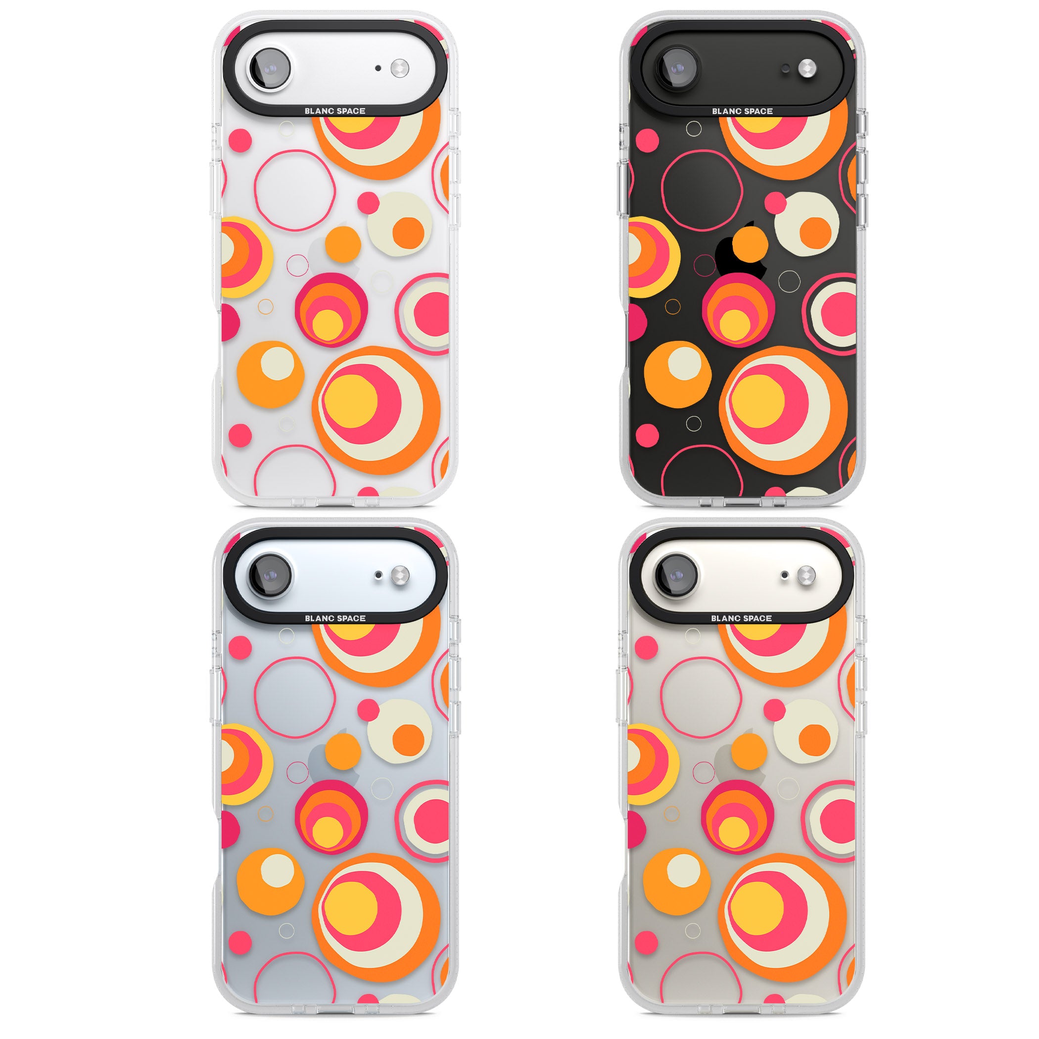 Mid Century Party Pattern iPhone 17 Air Impact Air Clear Phone Case APT Impact Protection