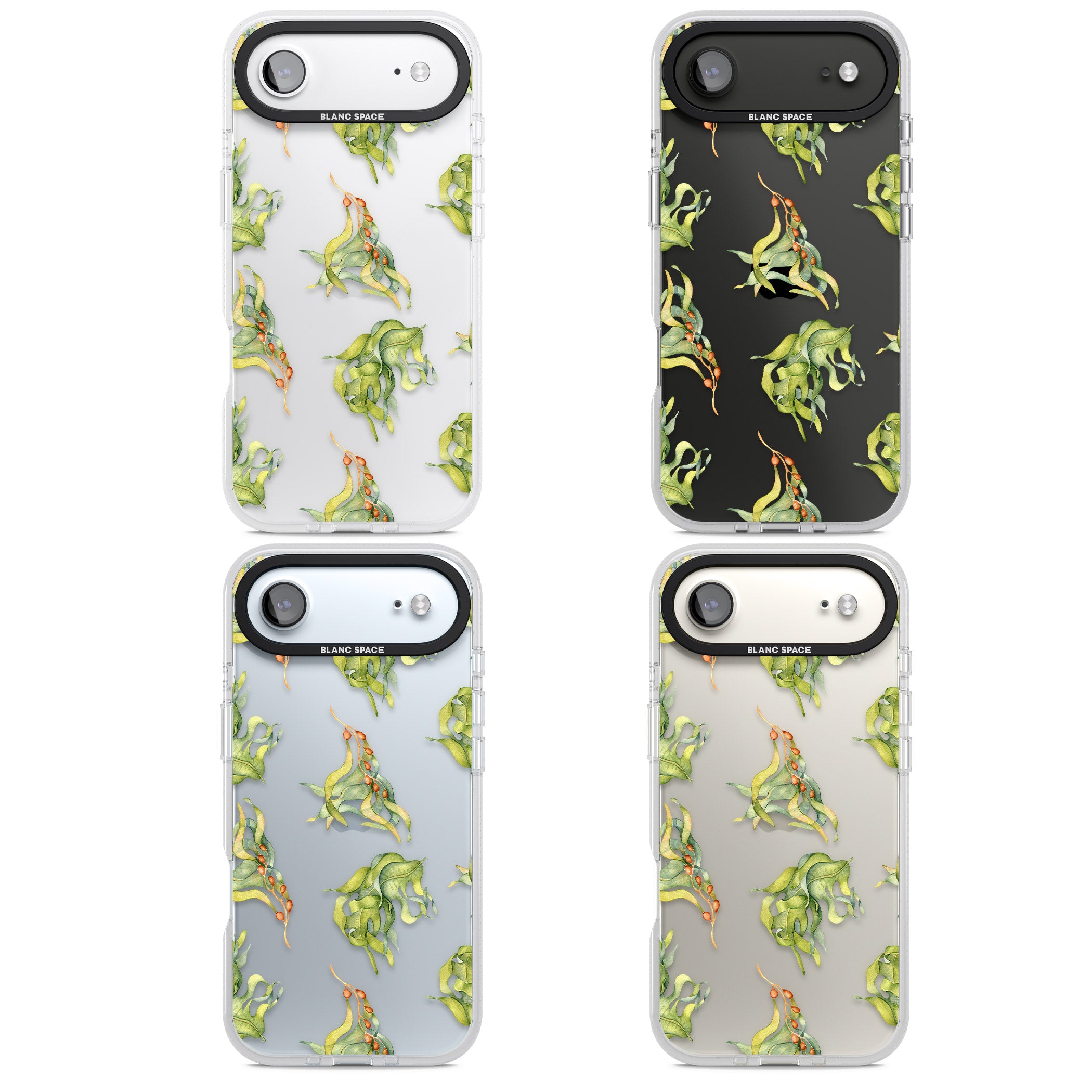 Flowing Seaweed Watercolor iPhone 17 Air Impact Air Clear Phone Case APT Impact Protection