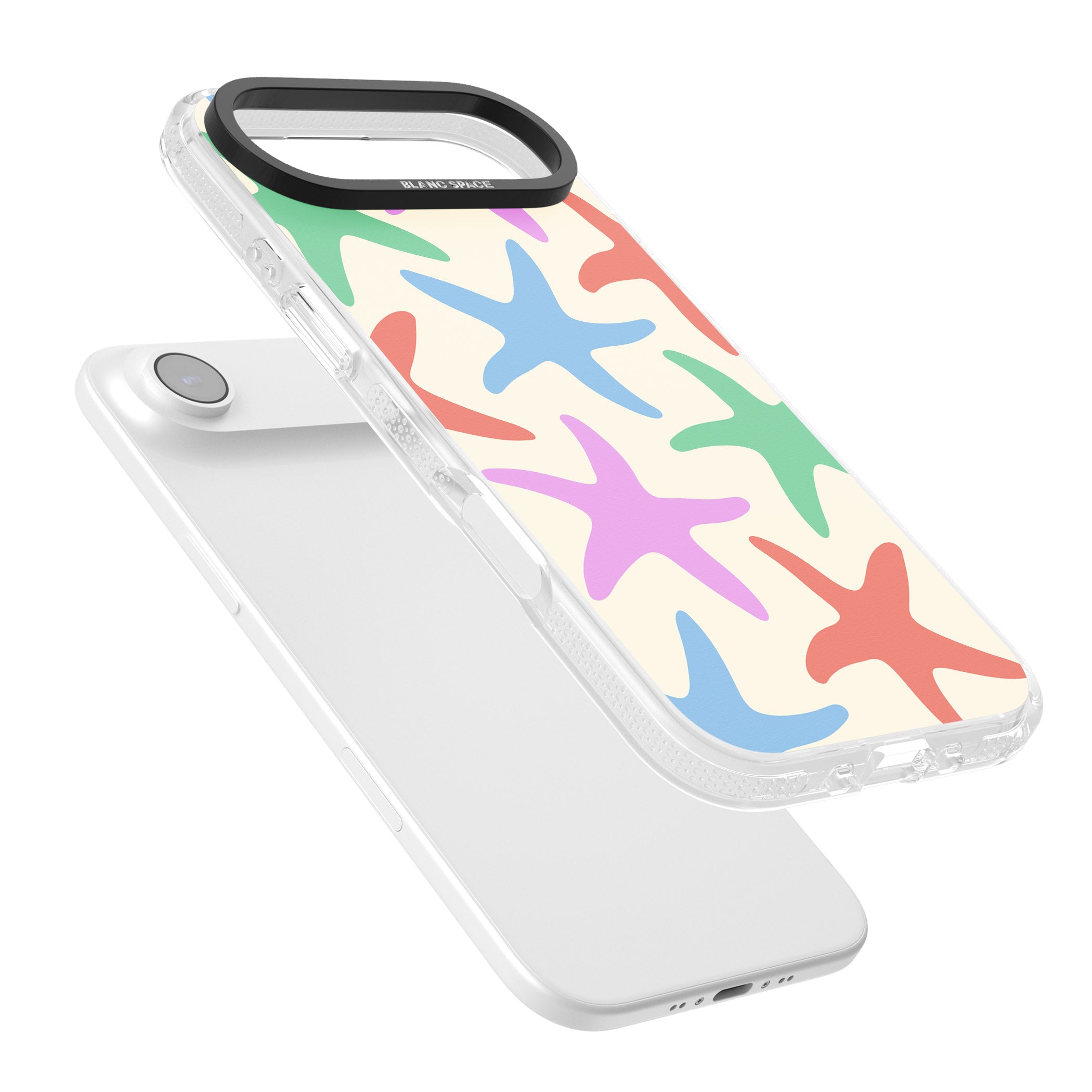 Pastel Starfish iPhone 17 Air Impact Air Clear Phone Case Colours
