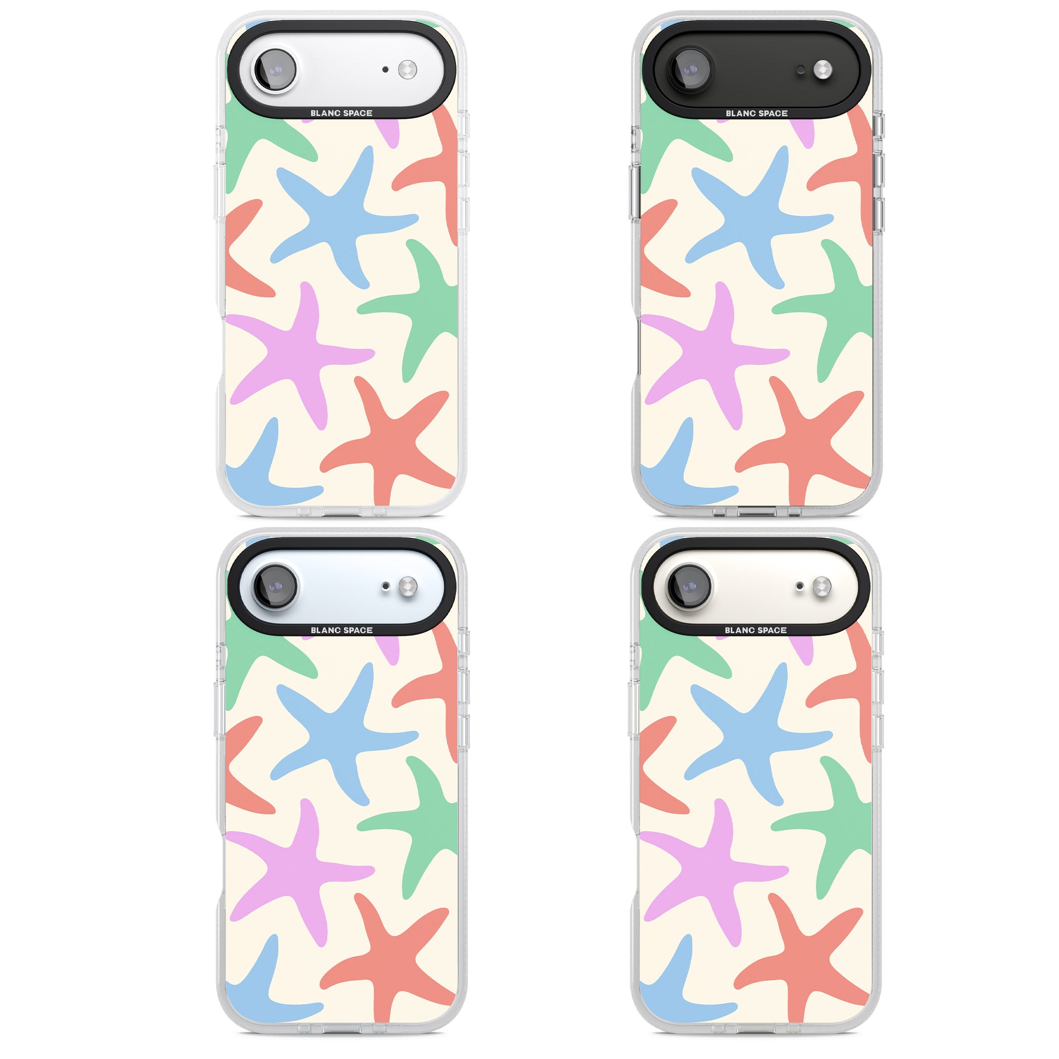 Pastel Starfish iPhone 17 Air Impact Air Clear Phone Case APT Impact Protection