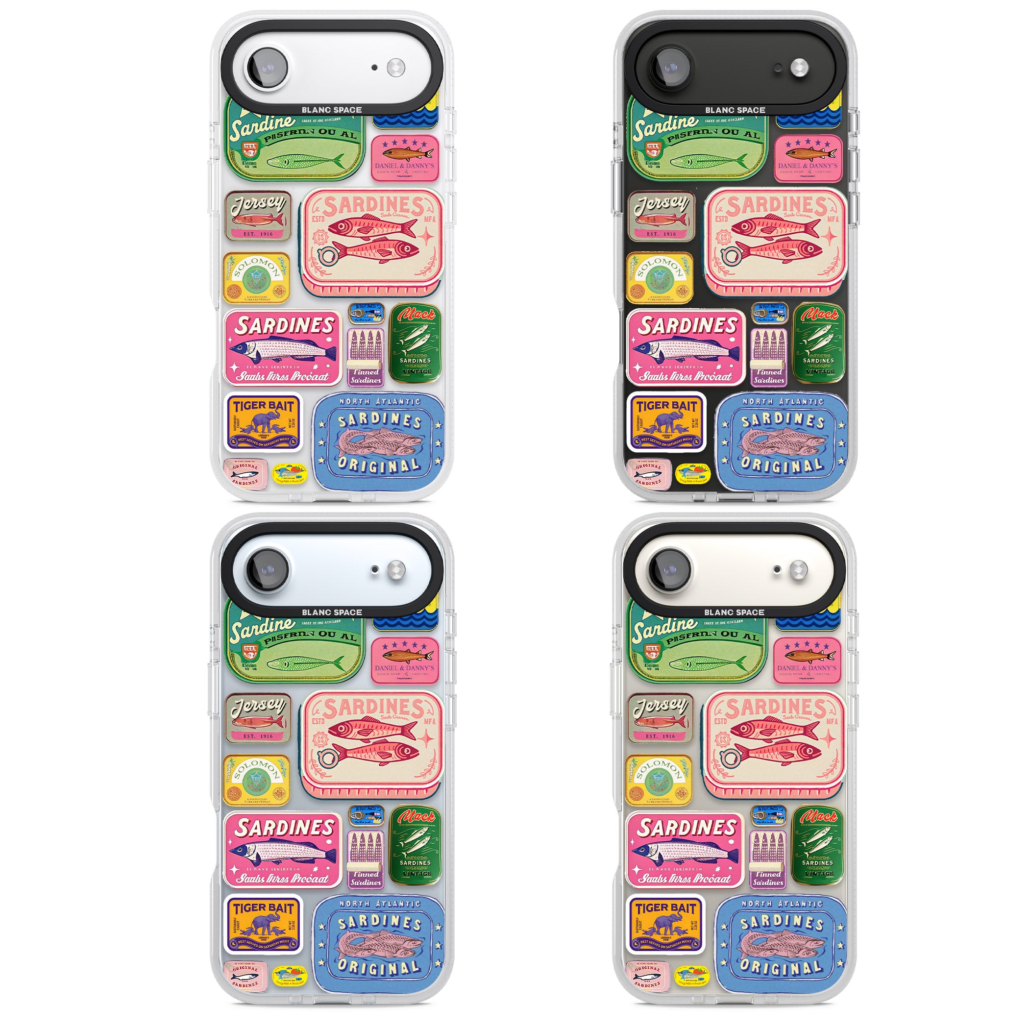 Vintage Sardine Tins iPhone 17 Air Impact Air Clear Phone Case APT Impact Protection