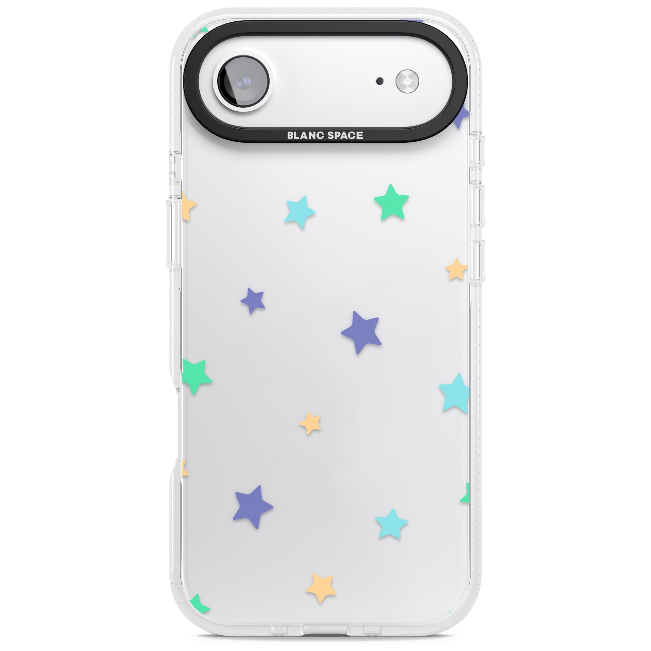 Pastel Star Pattern iPhone 17 Air Impact Air Clear Phone Case