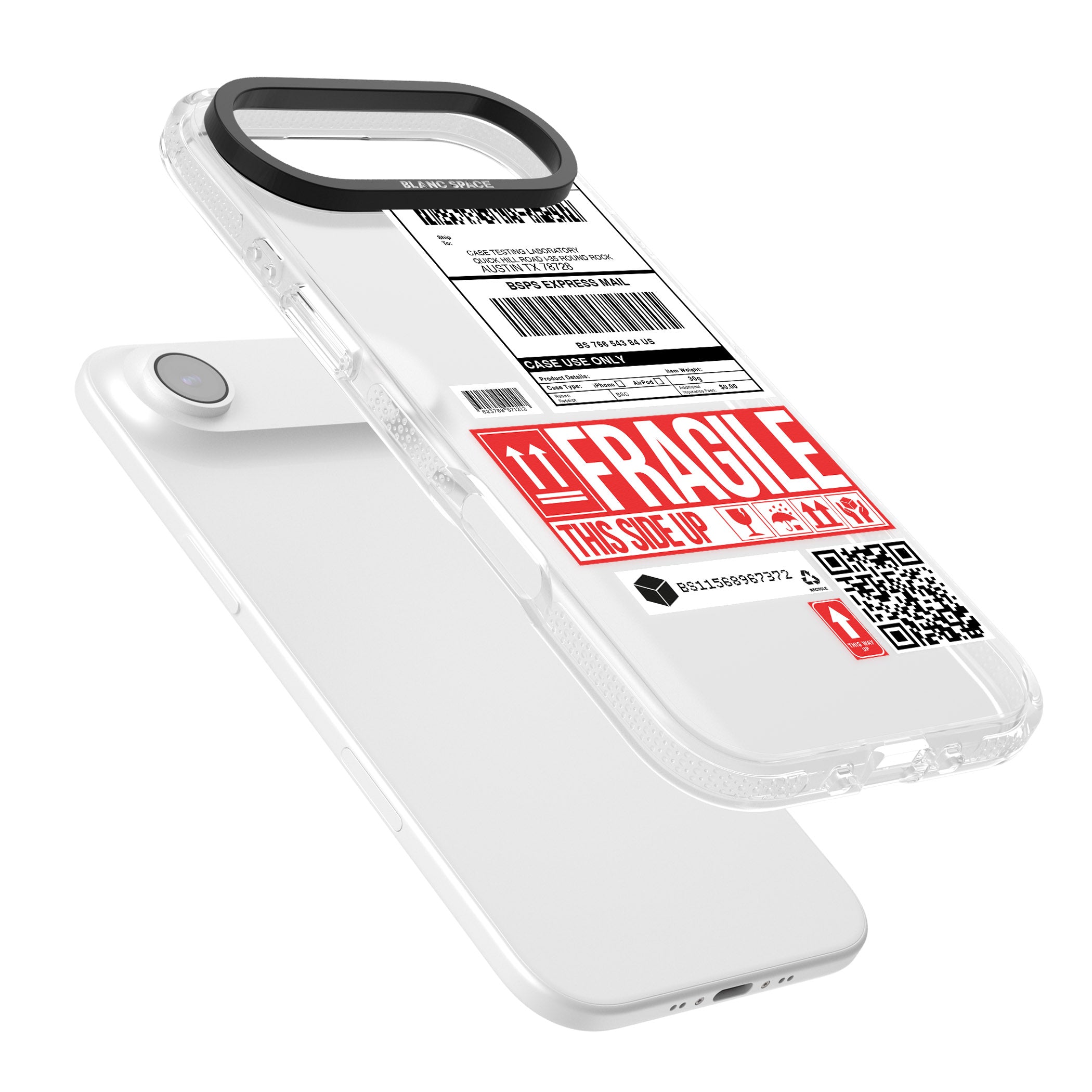 Shipping Label iPhone 17 Air Impact Air Clear Phone Case Colours