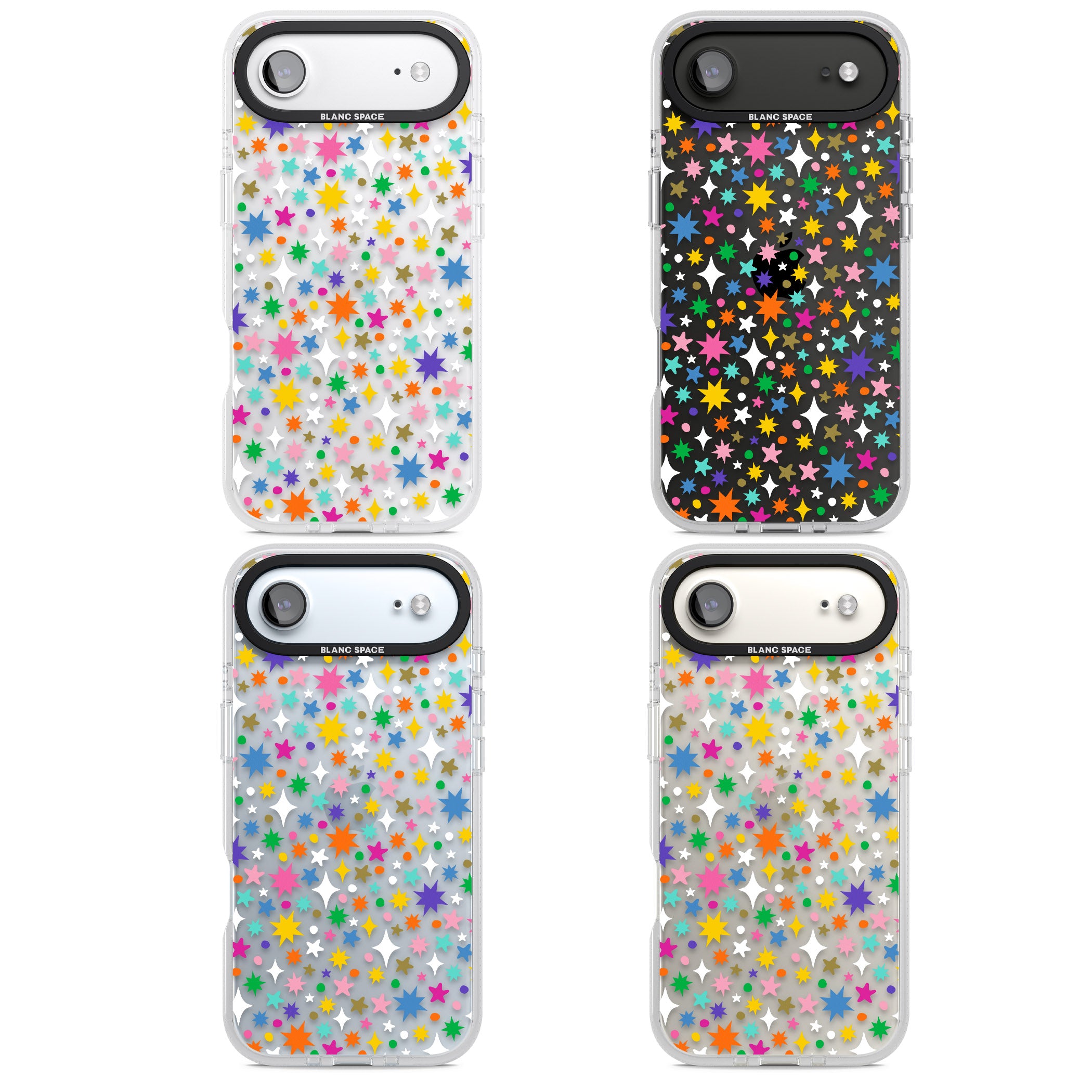 Rainbow Starburst iPhone 17 Air Impact Air Clear Phone Case APT Impact Protection