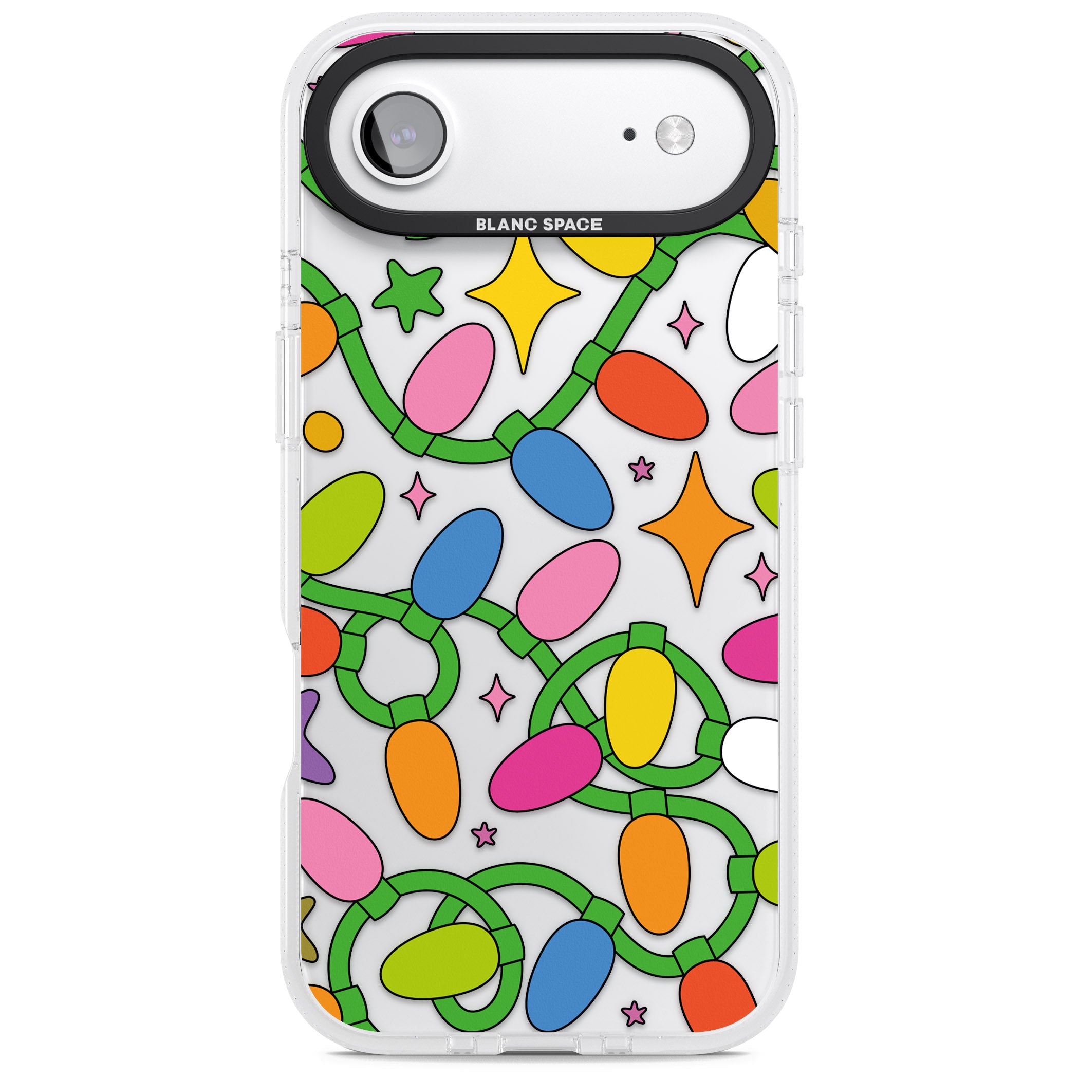 Festive Lights Pattern iPhone 17 Air Impact Air Clear Phone Case