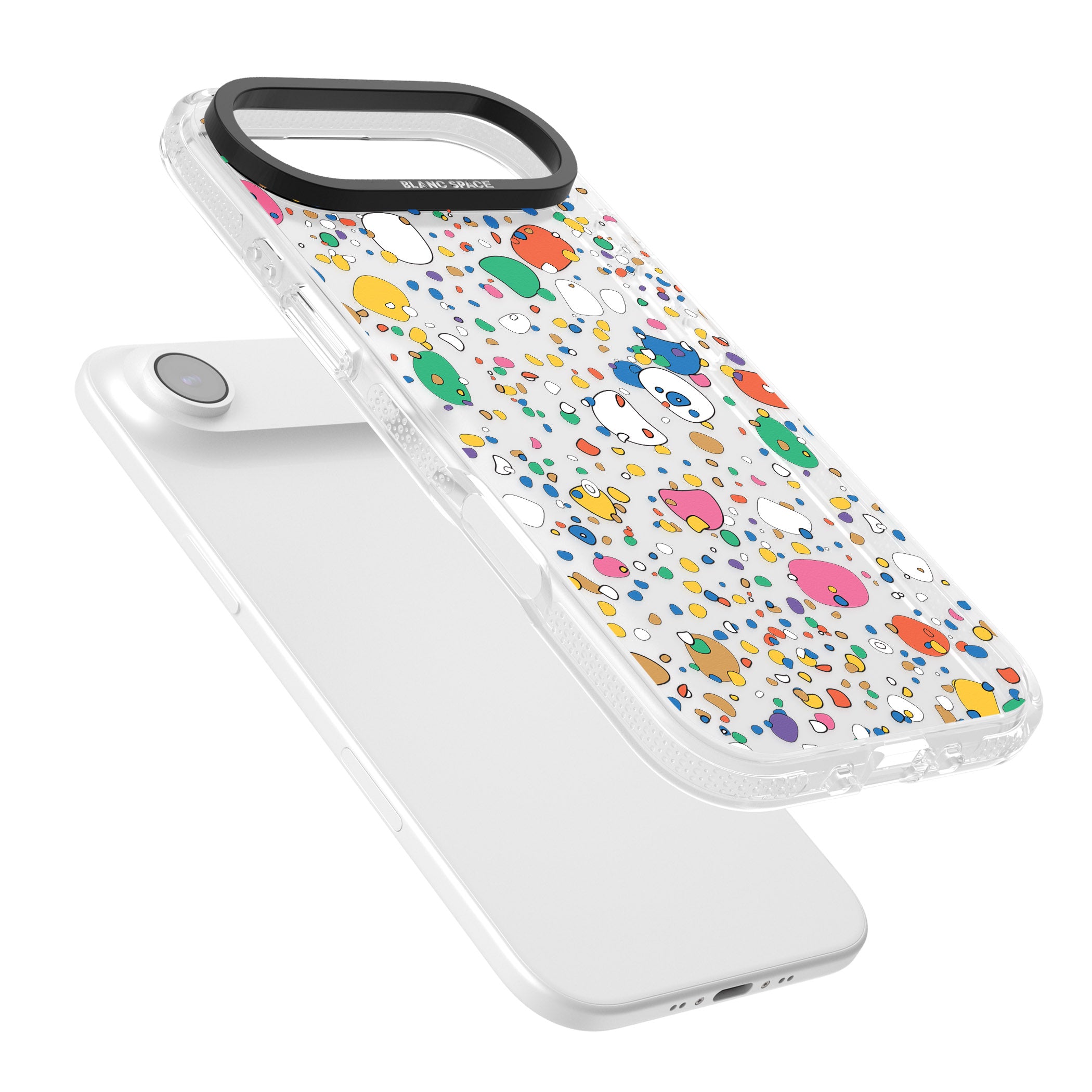 Colourful Confetti Pebbles iPhone 17 Air Impact Air Clear Phone Case Colours