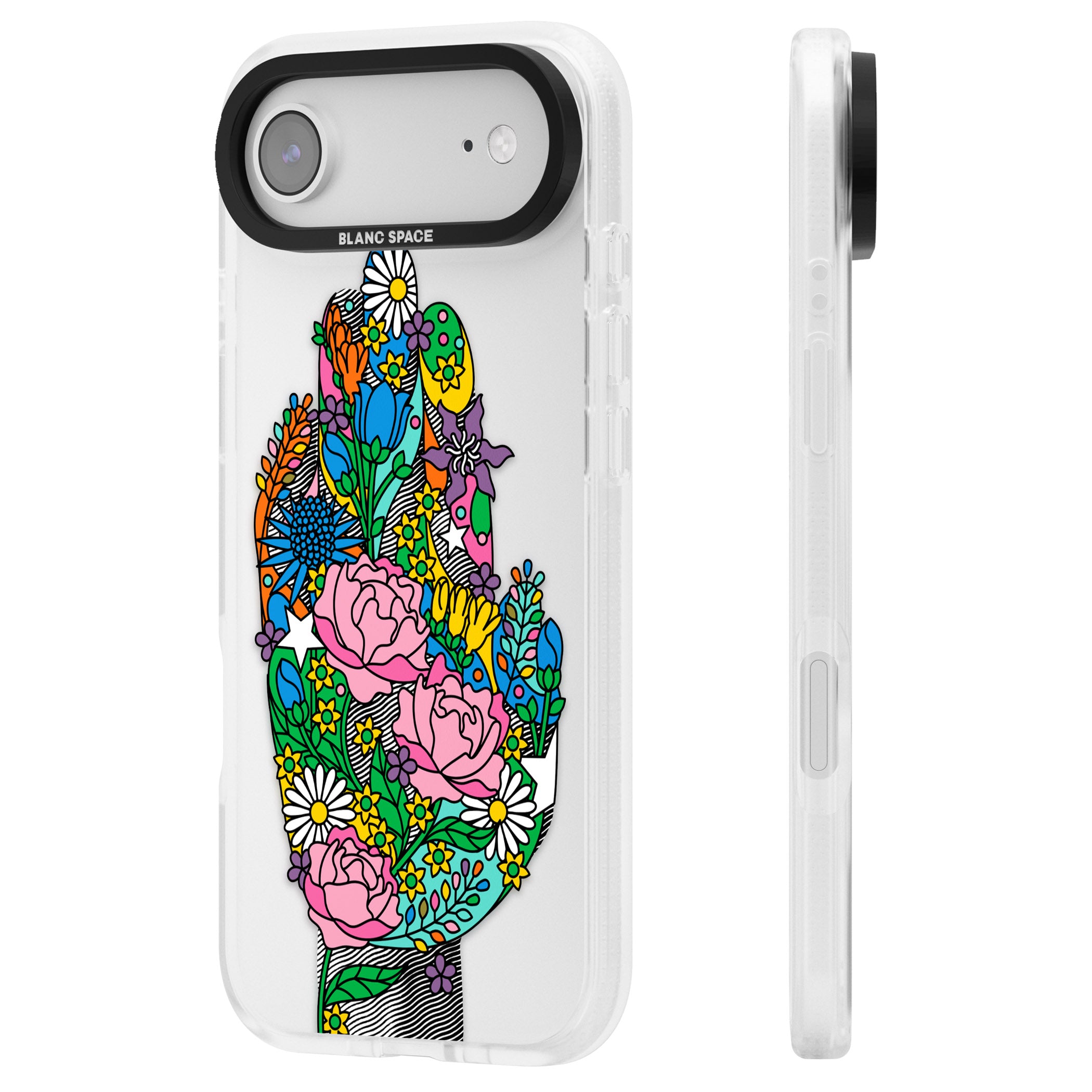 Garden Touch iPhone 17 Air Impact Air Clear Phone Case Side Profile