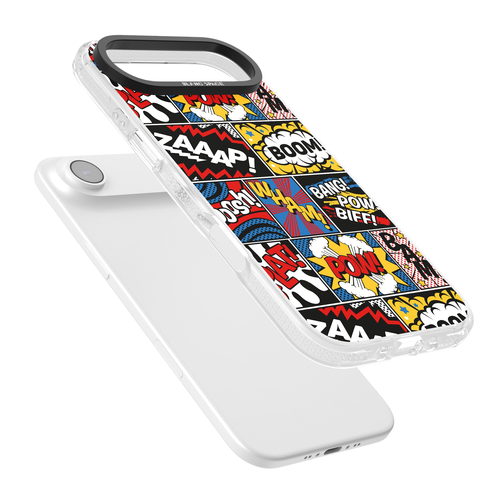 Onomatopoeia iPhone 17 Air Impact Air Clear Phone Case Colours