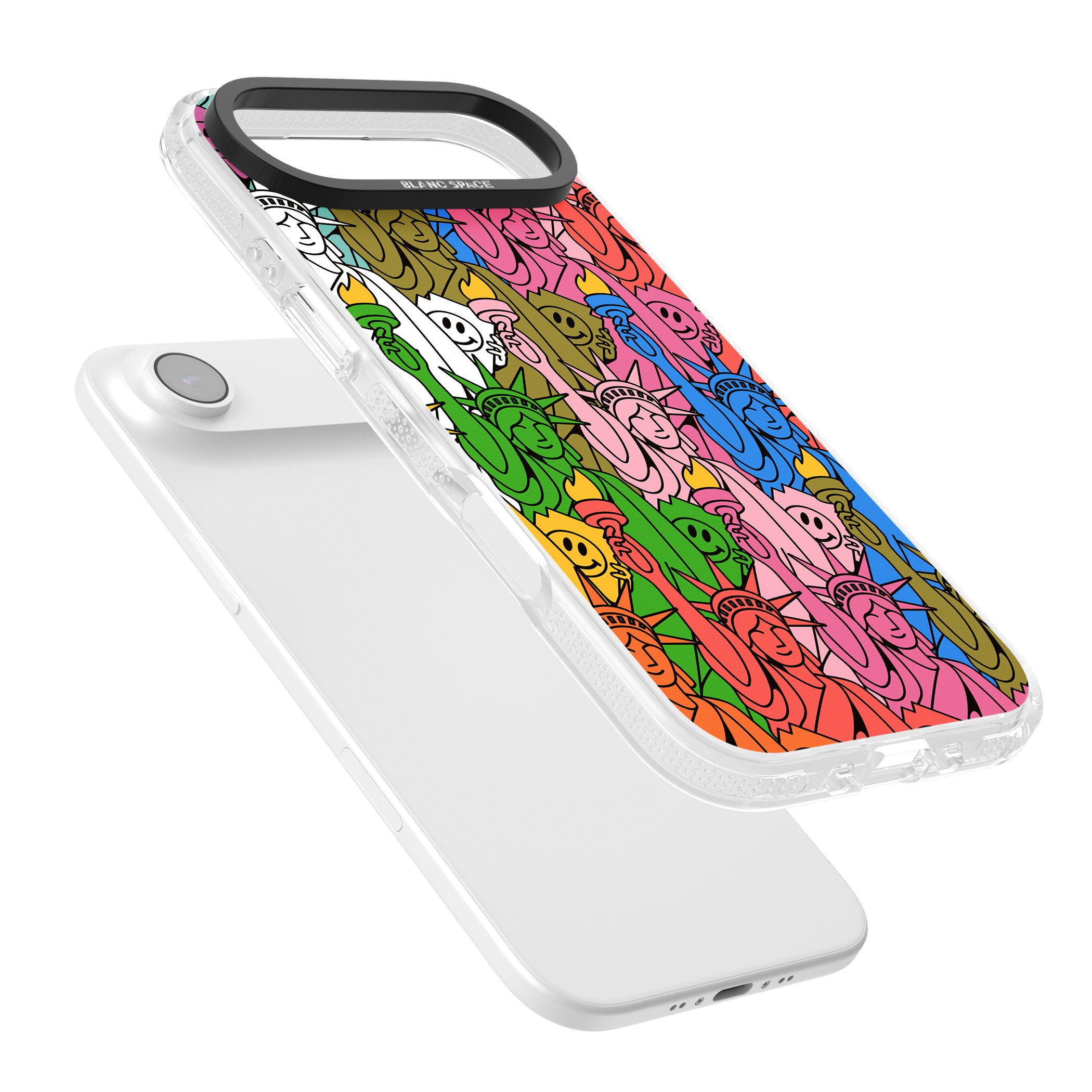 Multicolour Liberty Pattern iPhone 17 Air Impact Air Clear Phone Case Colours