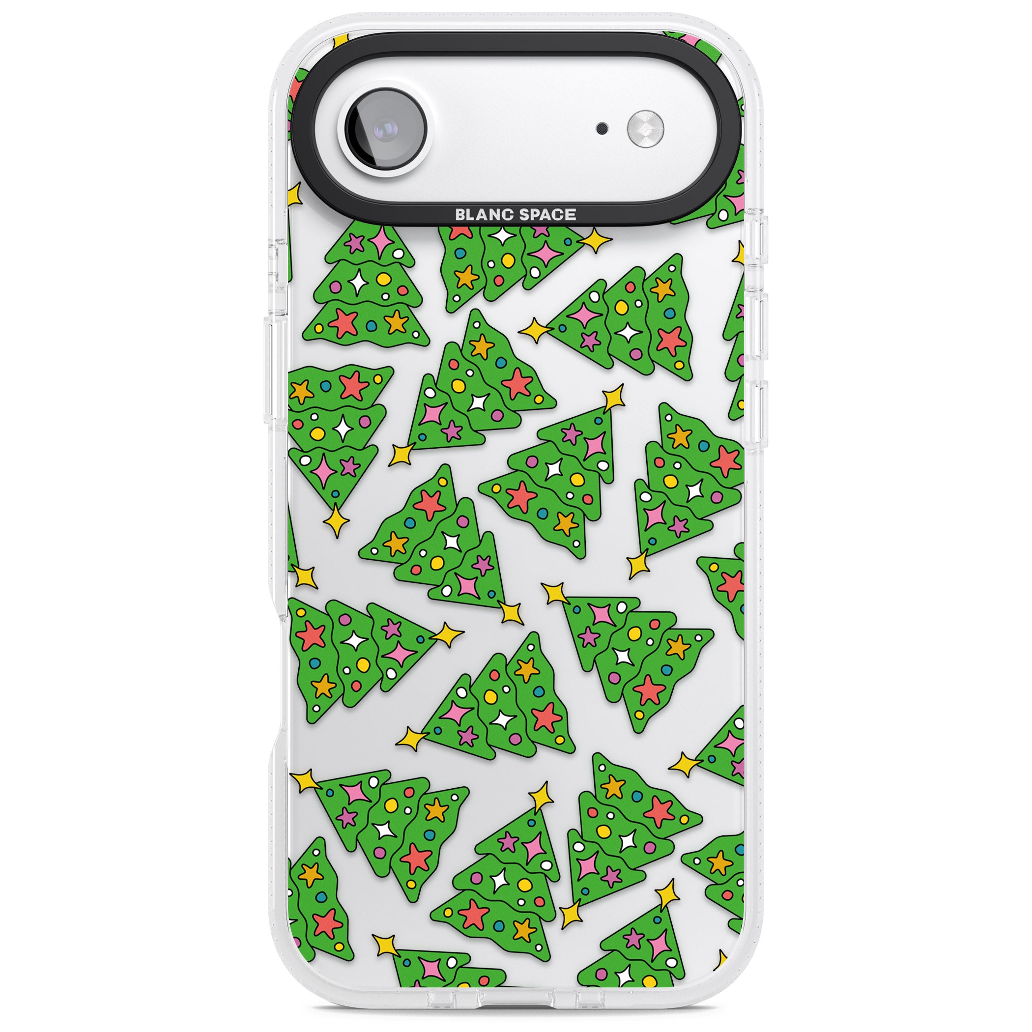 Christmas Tree Pattern iPhone 17 Air Impact Air Clear Phone Case