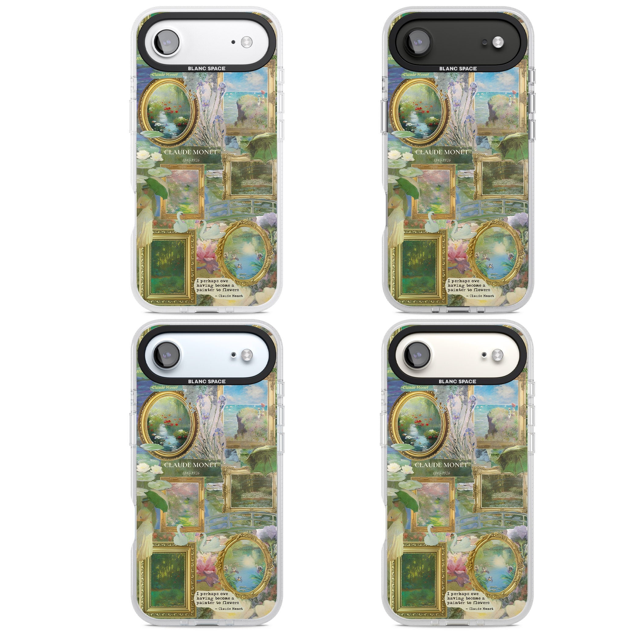 Vintage Floral Frames iPhone 17 Air Impact Air Clear Phone Case APT Impact Protection