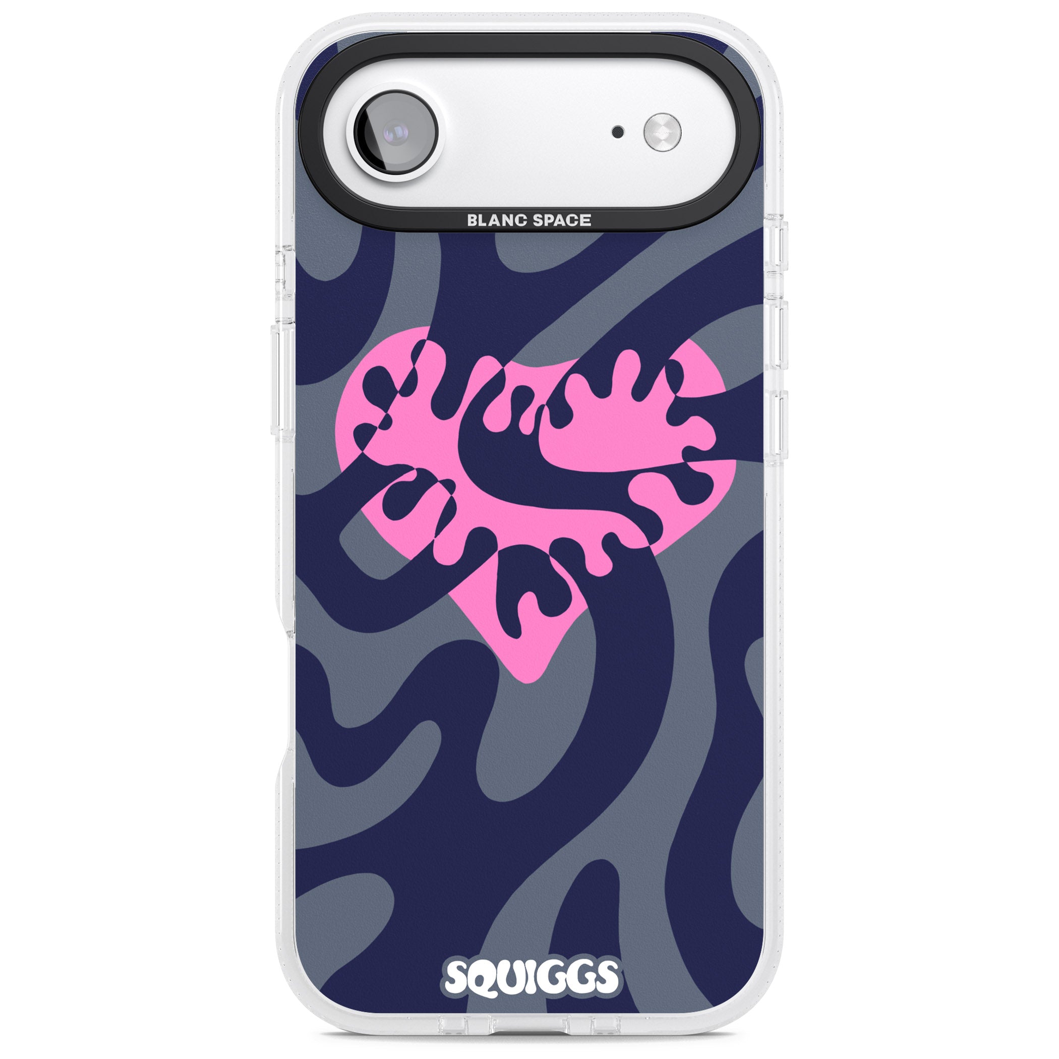 Abstract Heart iPhone 17 Air Impact Air Clear Phone Case