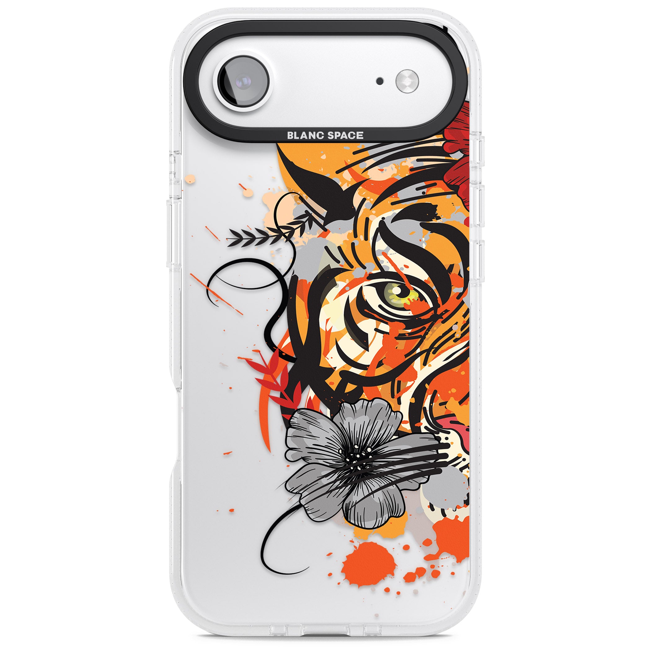 Sugar Skull Tiger iPhone 17 Air Impact Air Clear Phone Case