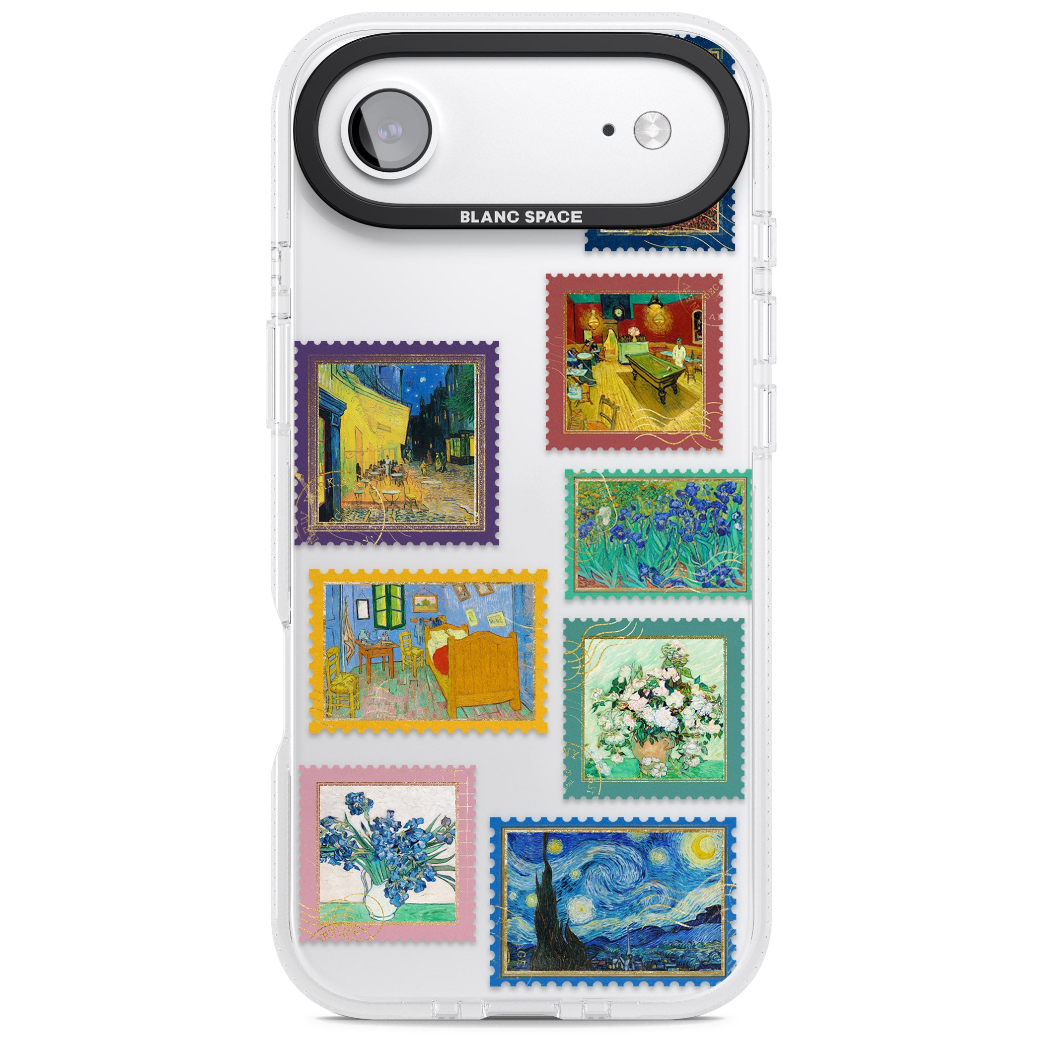 Colourful Vintage Art Stamps iPhone 17 Air Impact Air Clear Phone Case